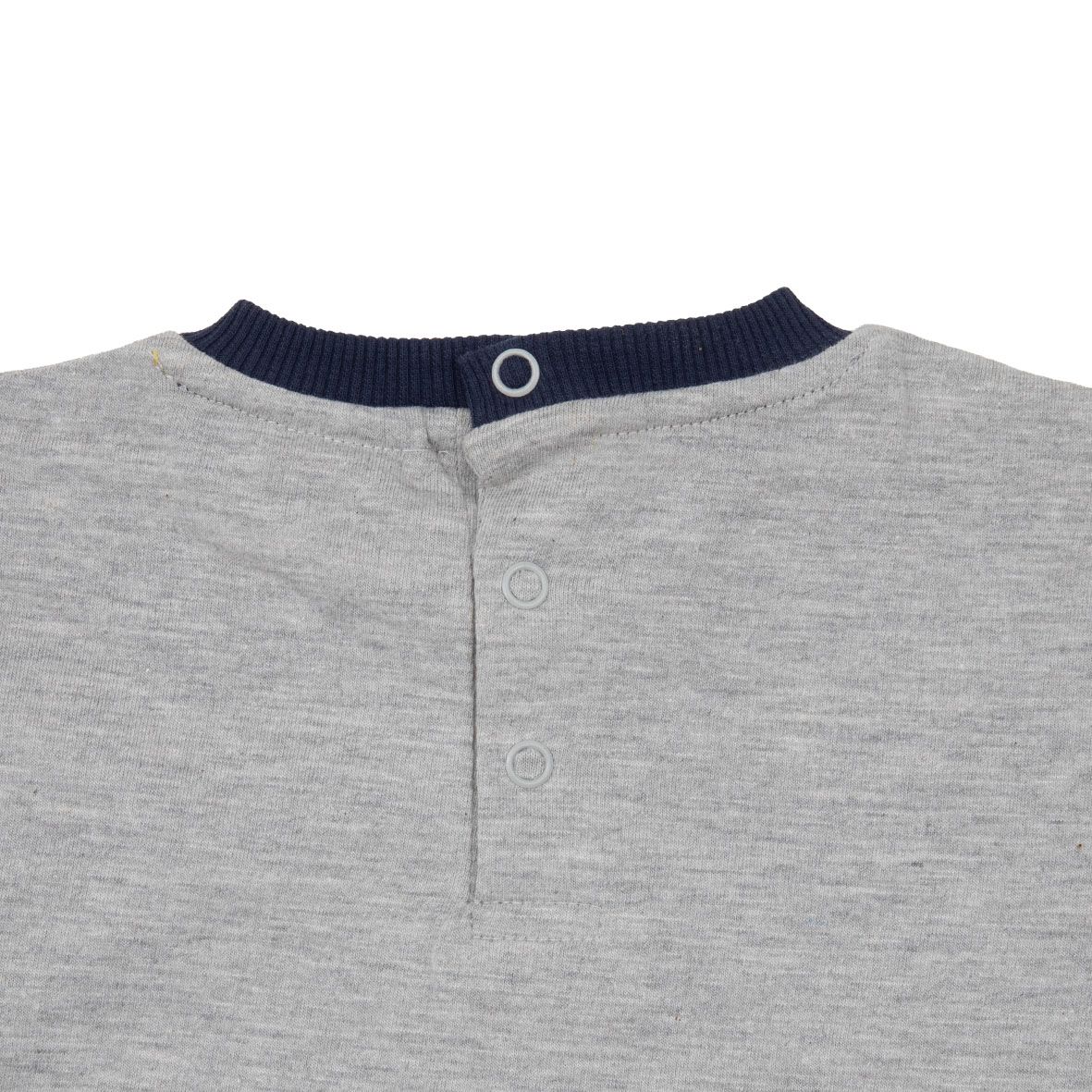 T-shirt jersey bimbo grigia stampa "wild friends" - Mawi