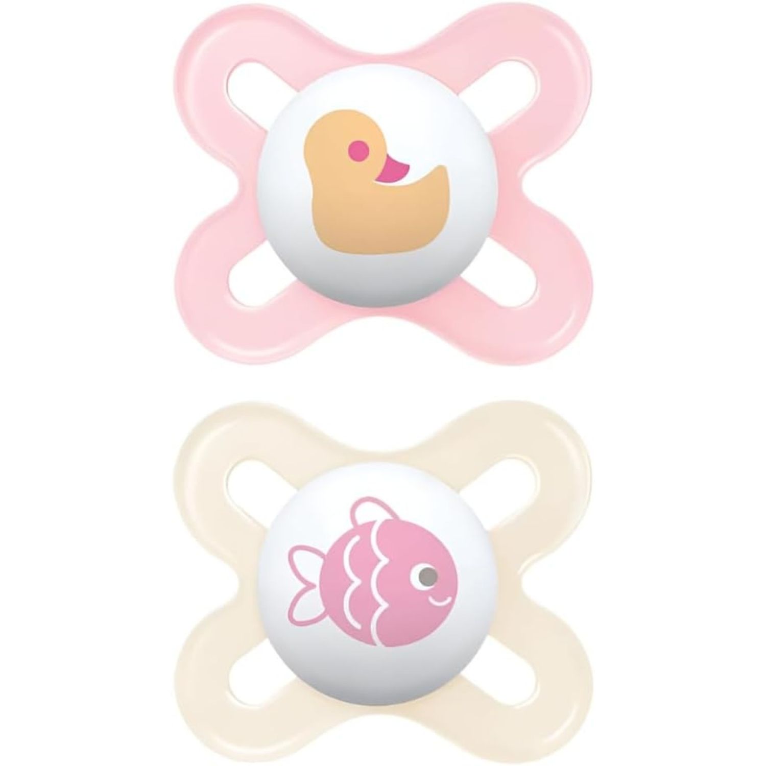 Ciuccio original start per neonato in set da 2 - 0-2 mesi - rosa - mam - Mam