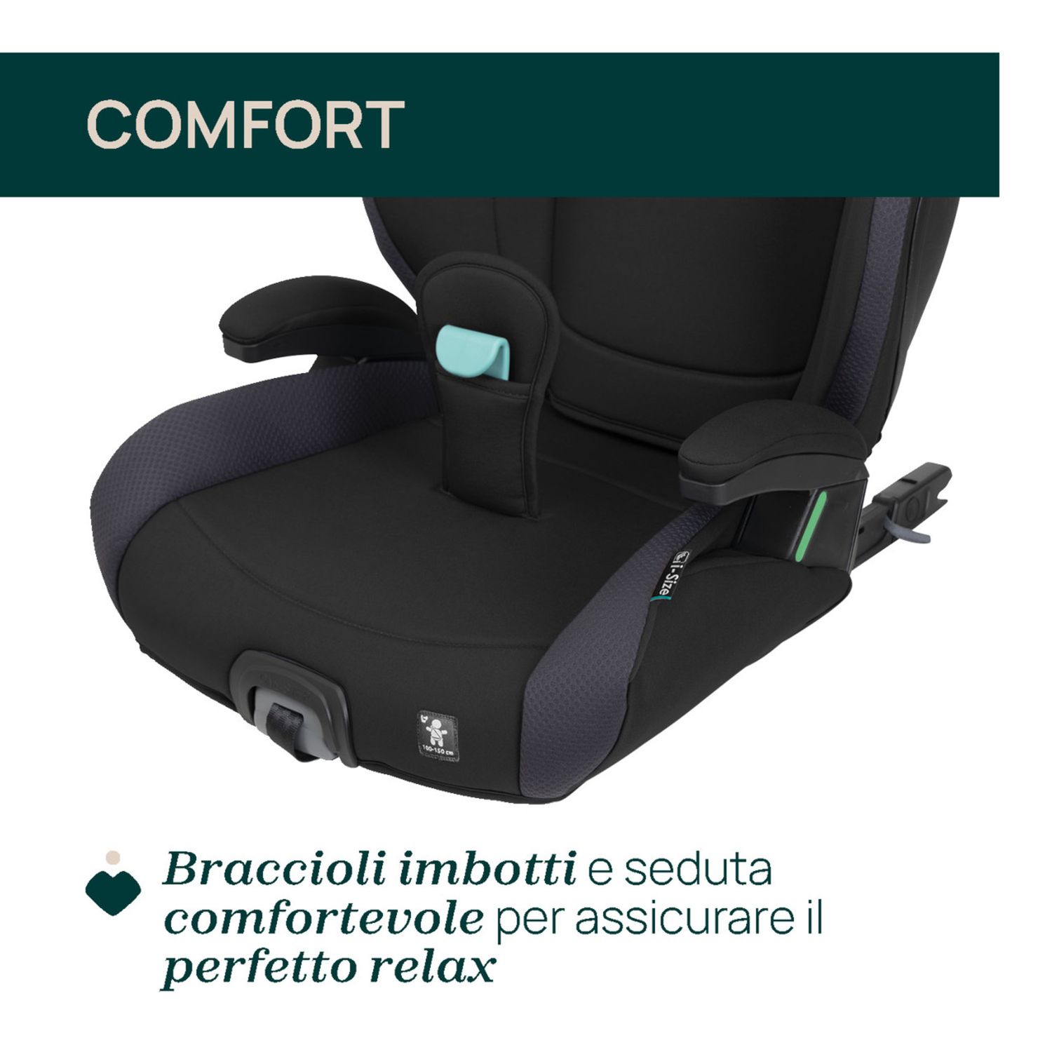Seggiolino auto quizy i-size black (100–150 cm) - chicco - Chicco