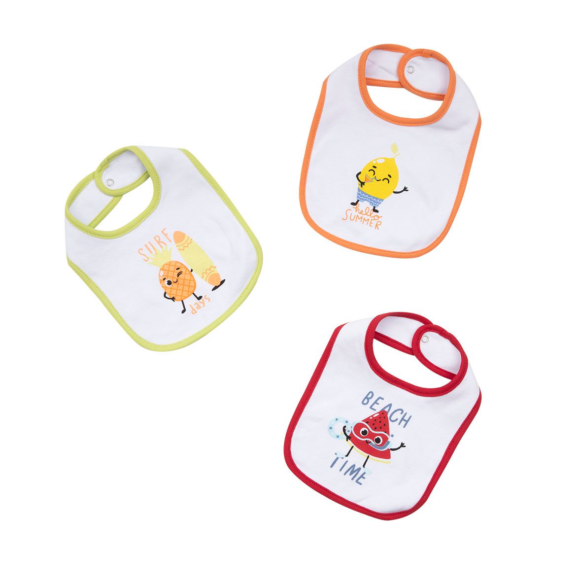 Set 3 bavaglini bimbo multicolor - Mawi