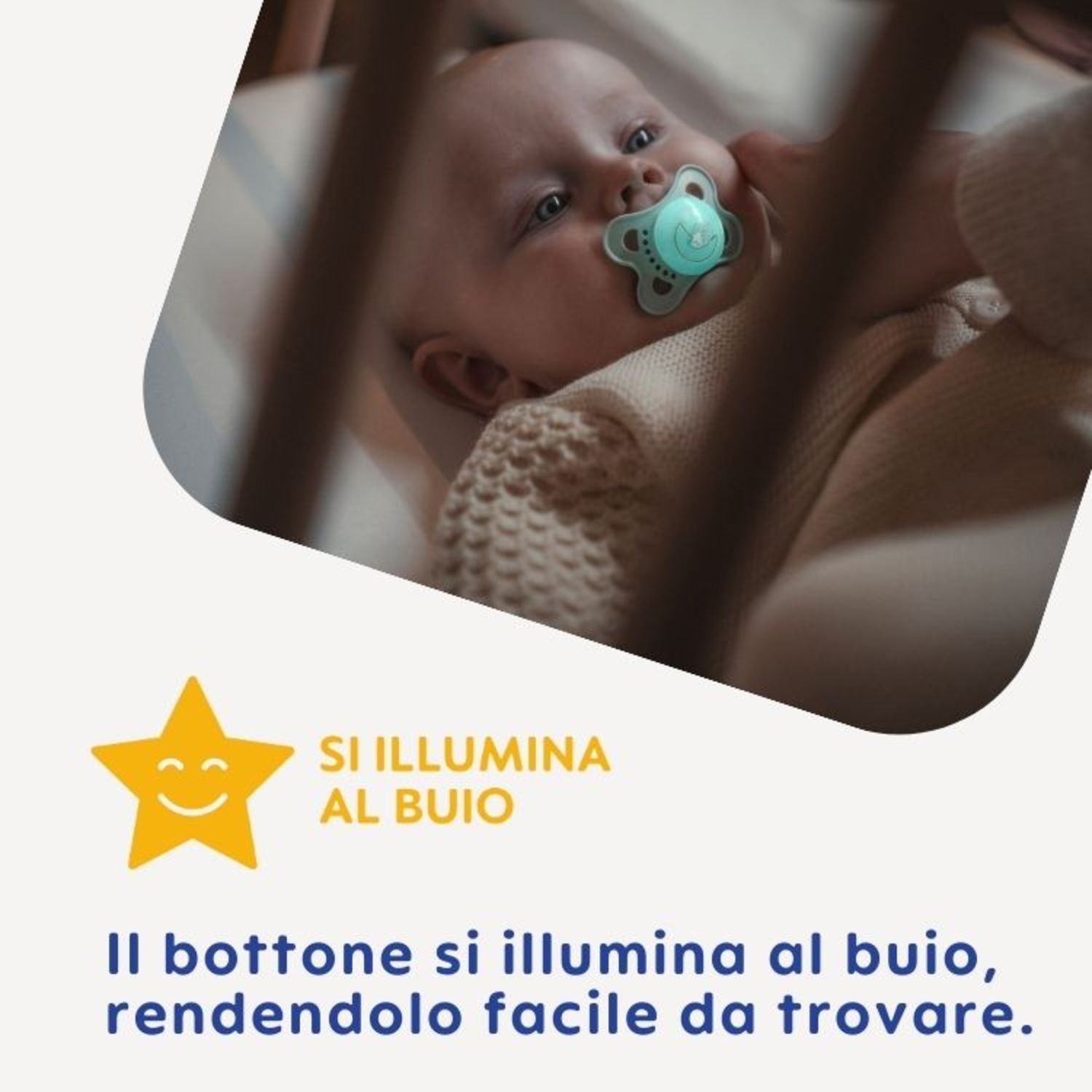 Mam original start night succhietto 0-2 mesi, si illumina al buio. set da 2, tettarella ortodontica, caucciù e porta ciuccio sterilizzatore, azzurro - Mam