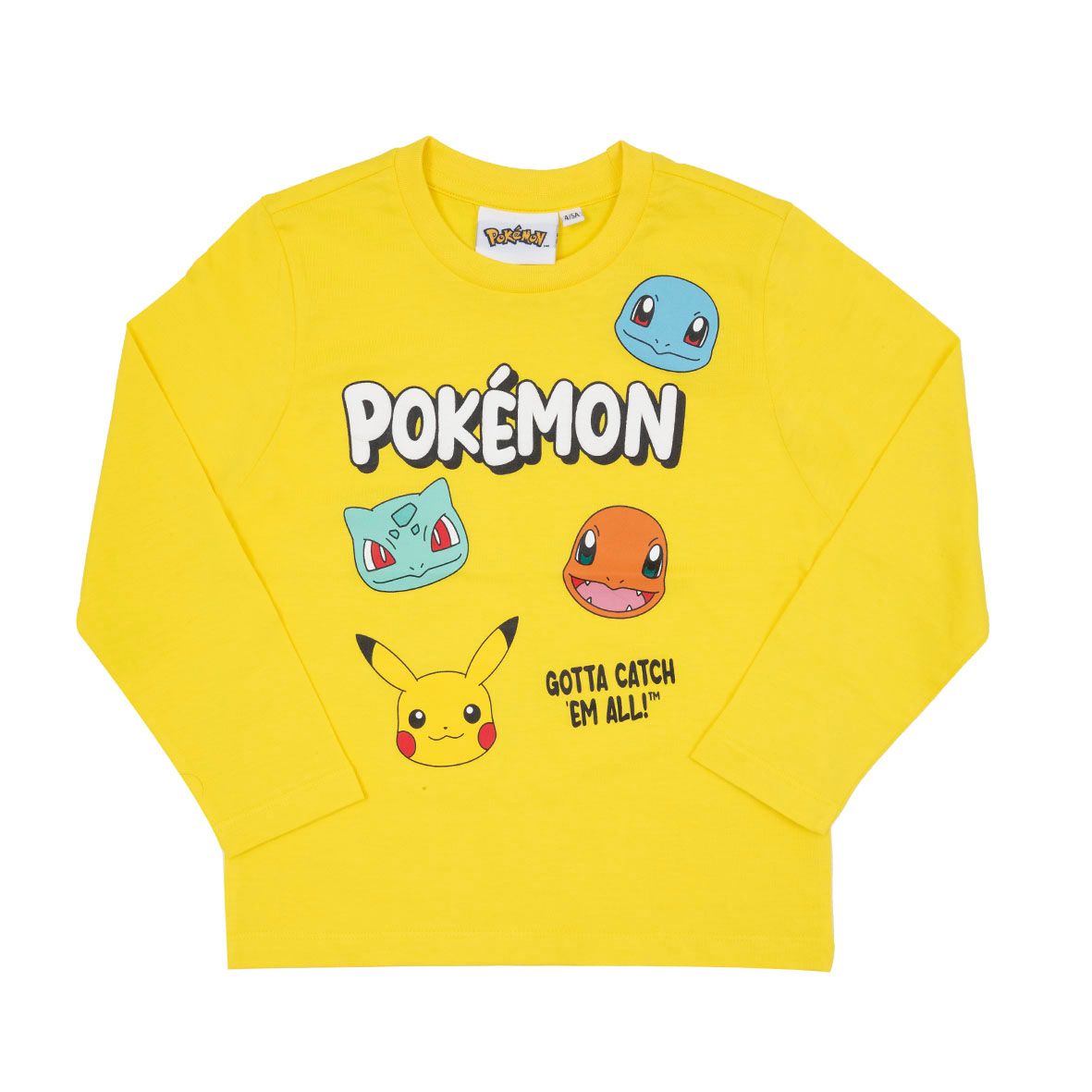 T-shirt manica lunga bimbo gialla "pokemon" - Disney