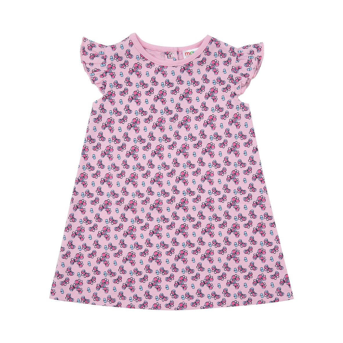 Abito estivo bimba rosa stampa farfalle - Mawi