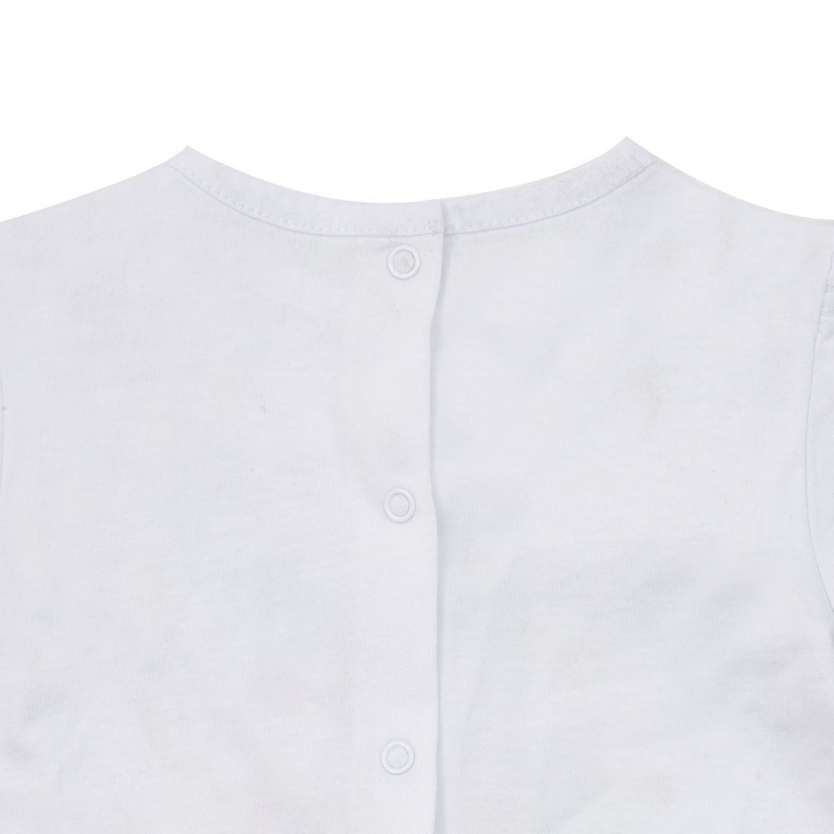 Set 2 pezzi jersey t-shirt e shorts bimba bianco/giallo - Mawi