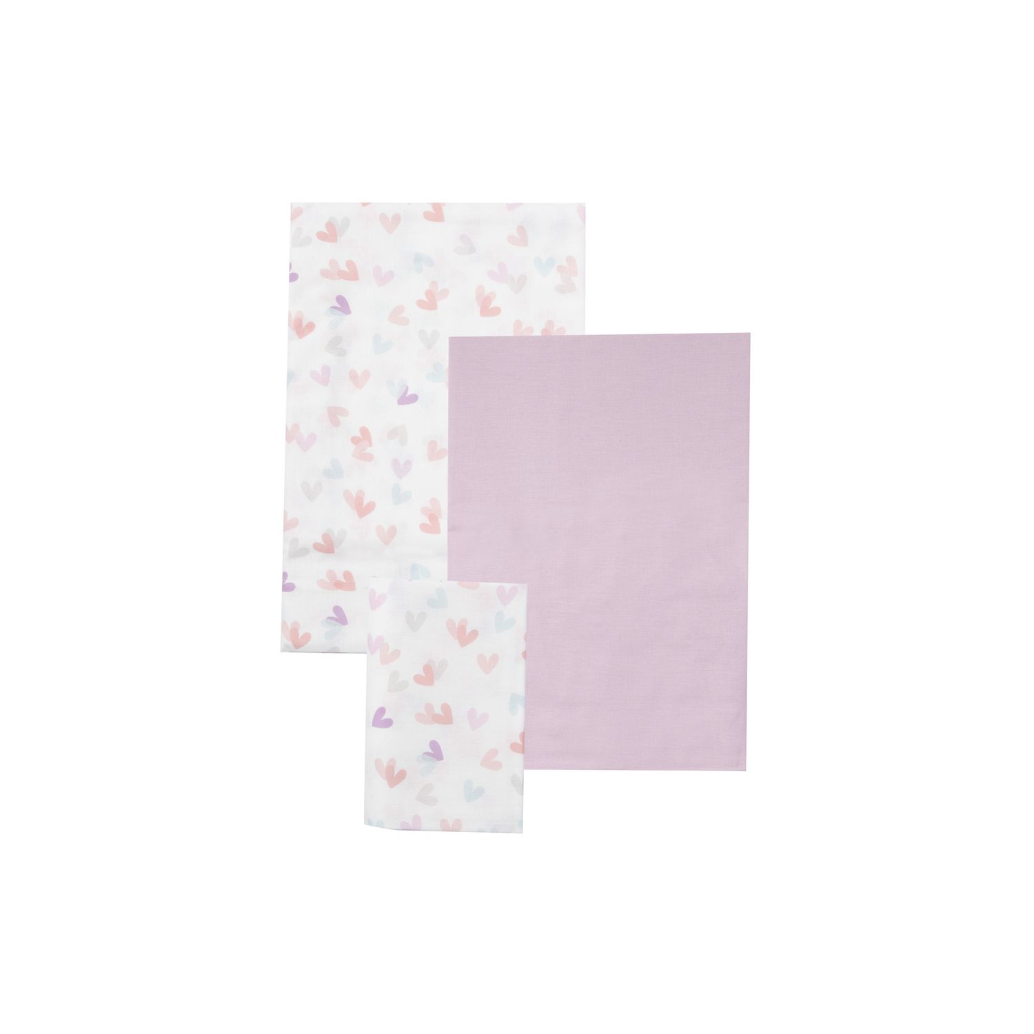 Set 3 pezzi culla cuoricini - Mawi