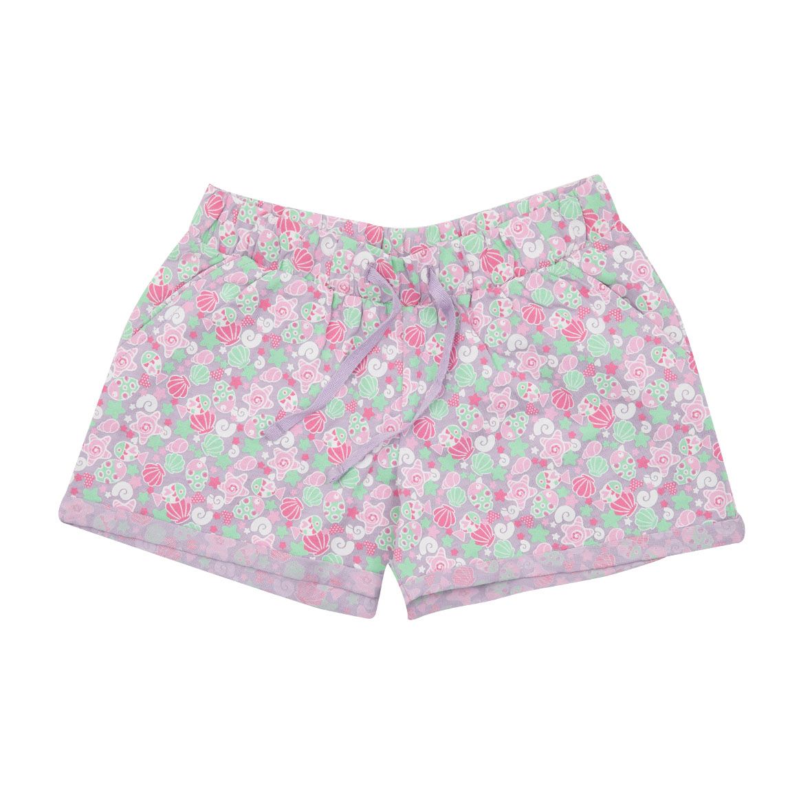 Short jersey bambina lilla "mare" - Mawi