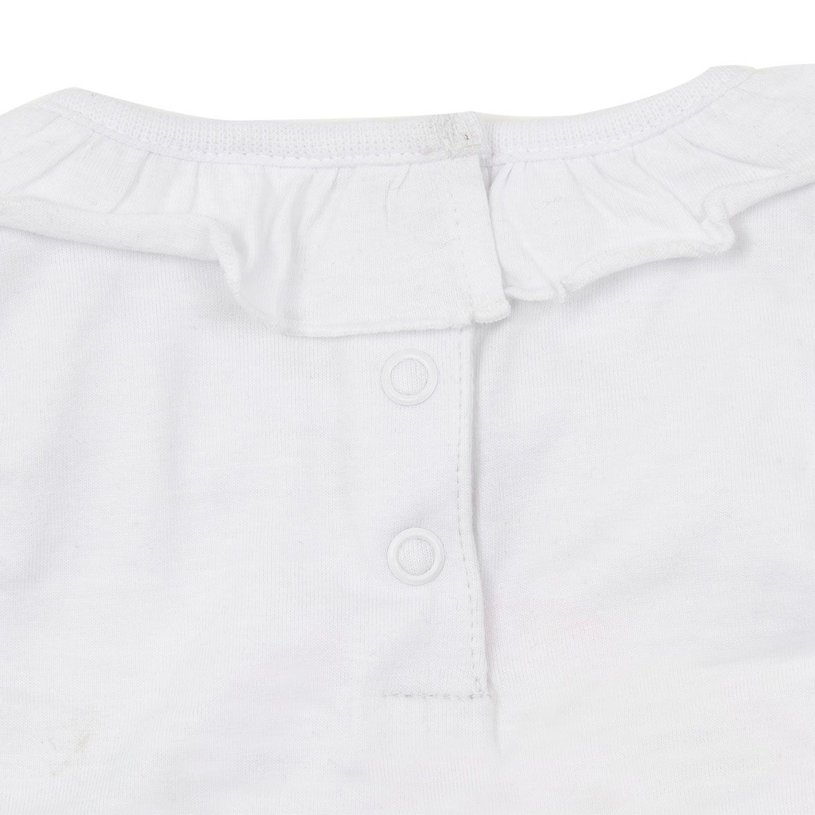 Set due pezzi jersey canotta + shorts bimba bianco/azzurro - Mawi