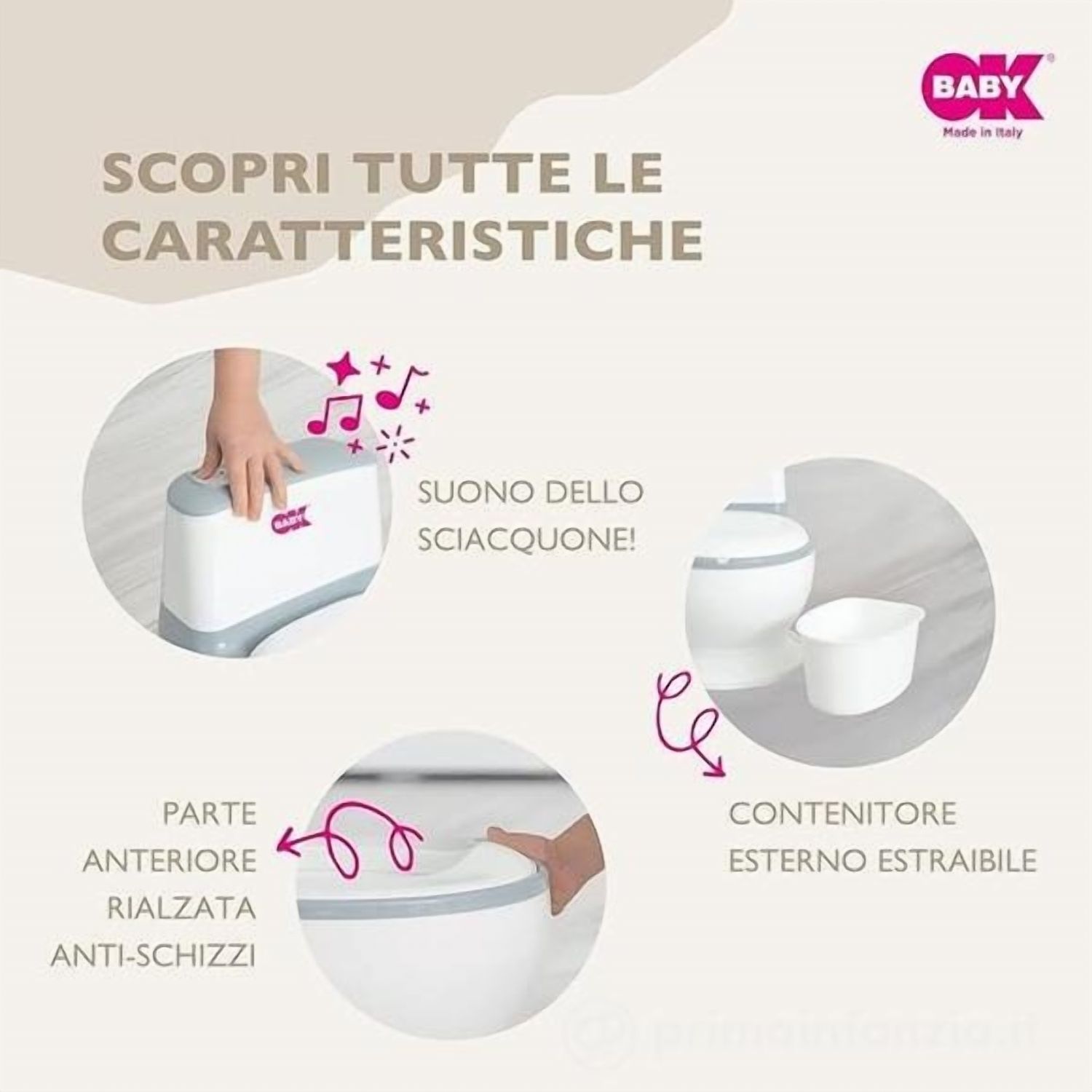 Mini wc vasino bianco - okbaby - Ok Baby