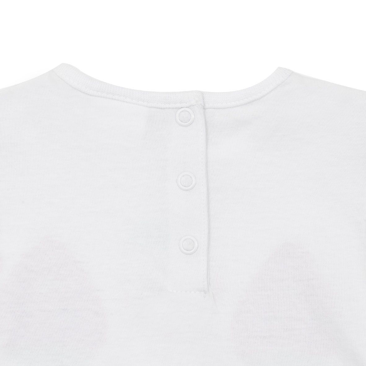 Set due pezzi t-shirt più short bimba bianco/rosa fragole - Mawi