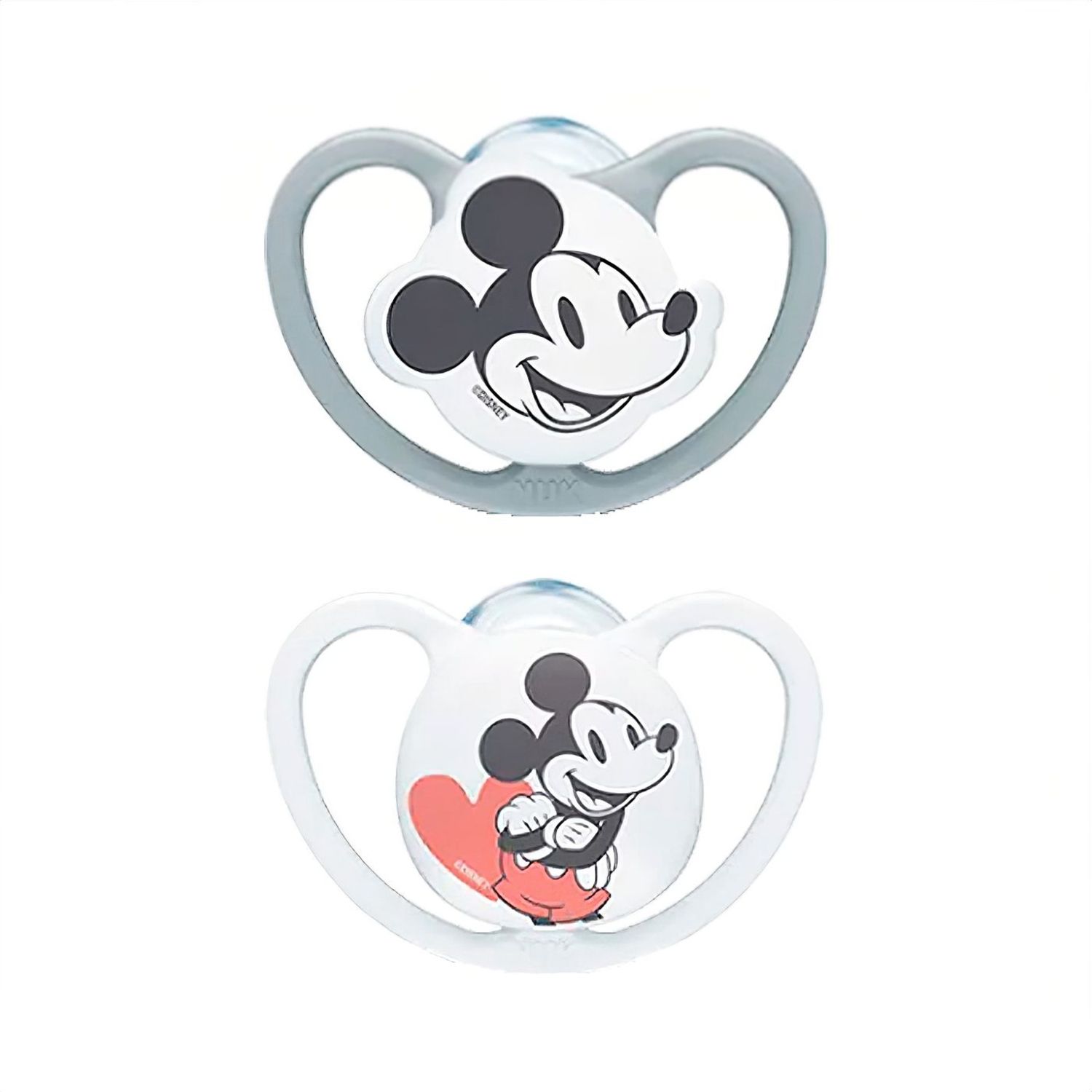 Succhietto space disney mickey silicone 2 pz gray 0-6 mesi - nuk - Nuk