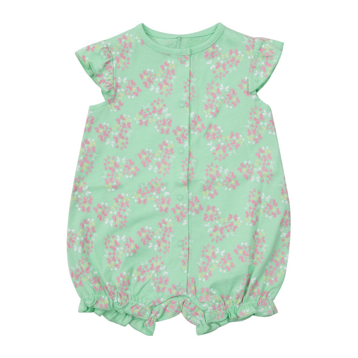 Pagliaccetto jersey bimba verde apertura completa - Mawi