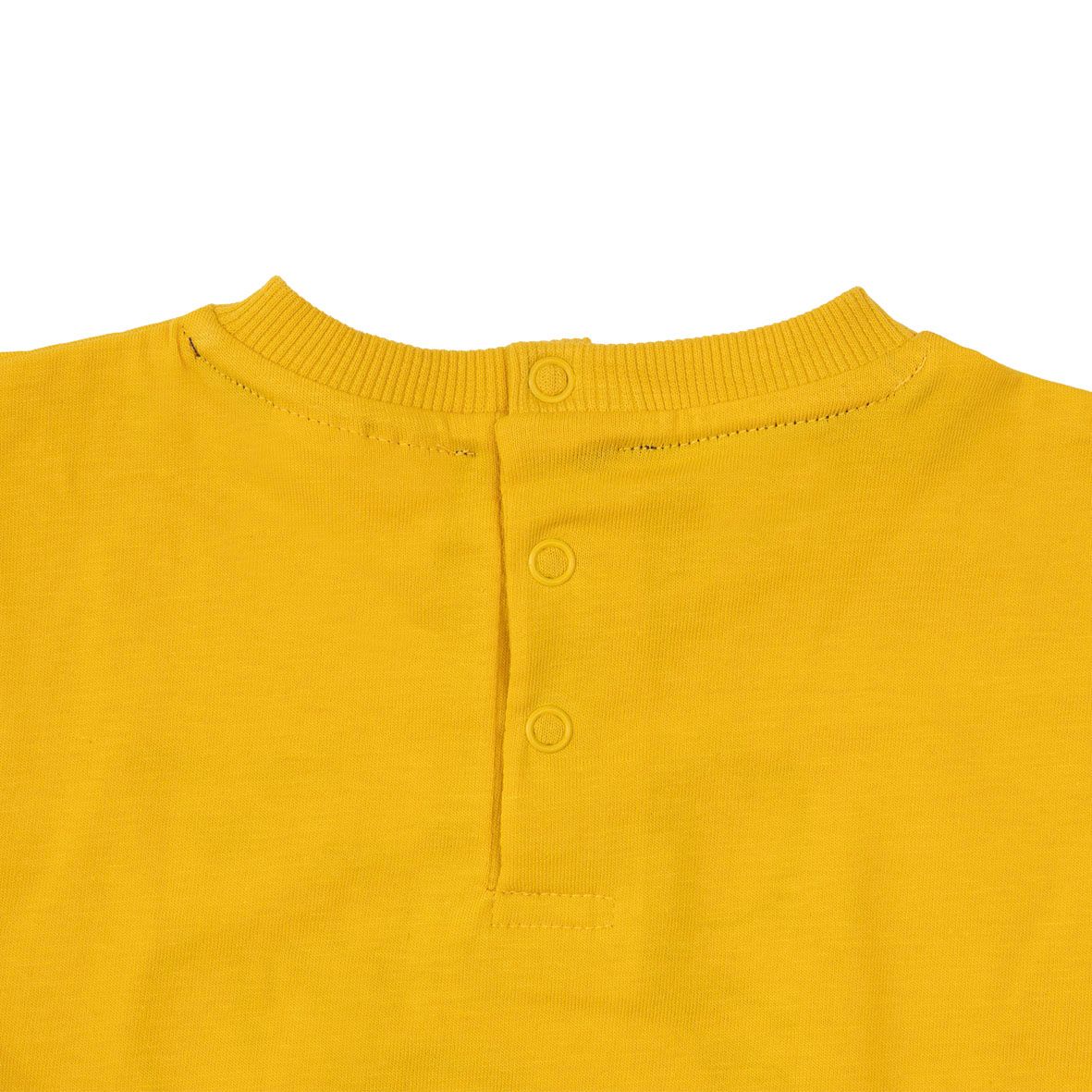 Set due pezzi t-shirt + shorts bimbo grigio/giallo - Mawi