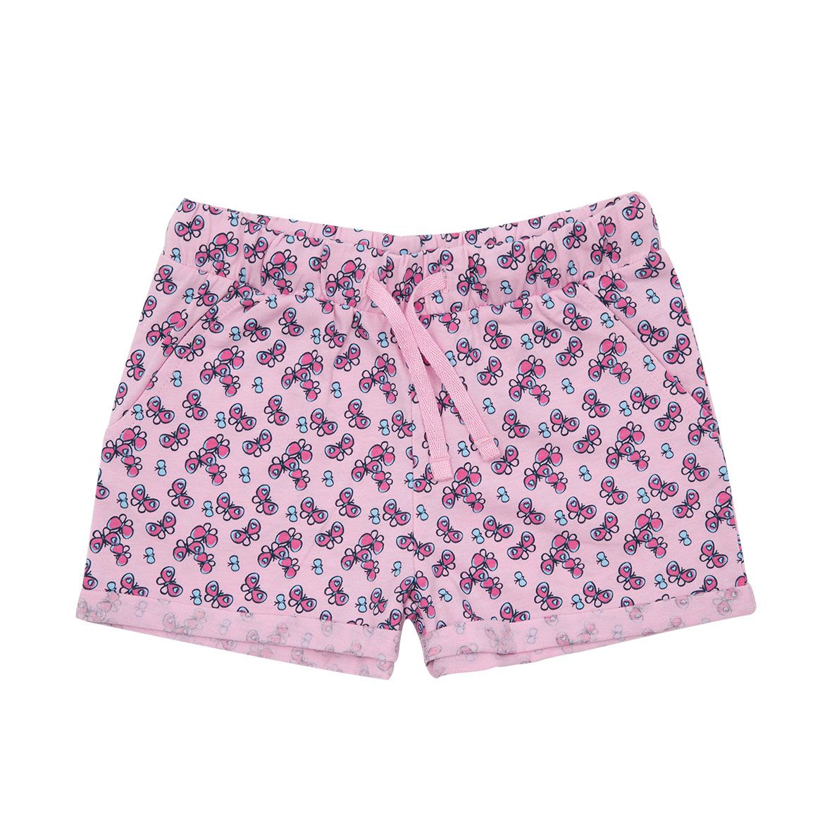 Shorts bimba rosa stampa farfalline - Mawi