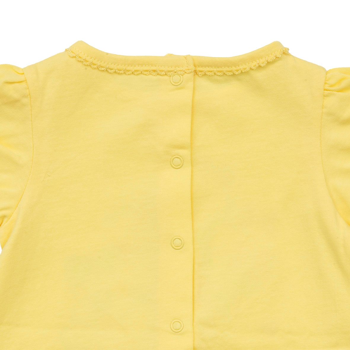 Pagliaccetto jersey bimba giallo gattini - Mawi