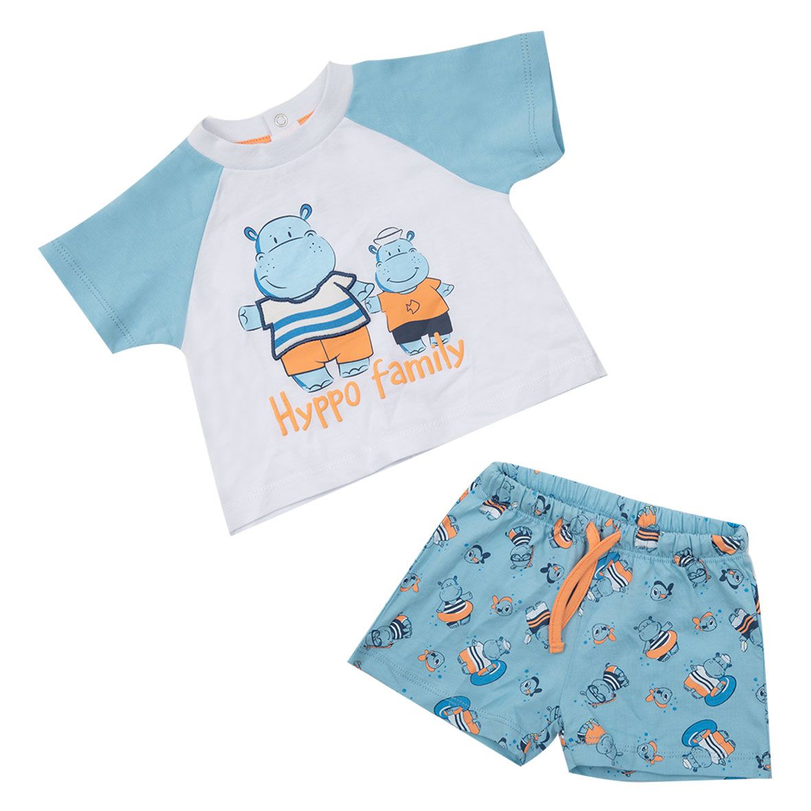 Set due pezzi jersey bimboa zzurro - Mawi