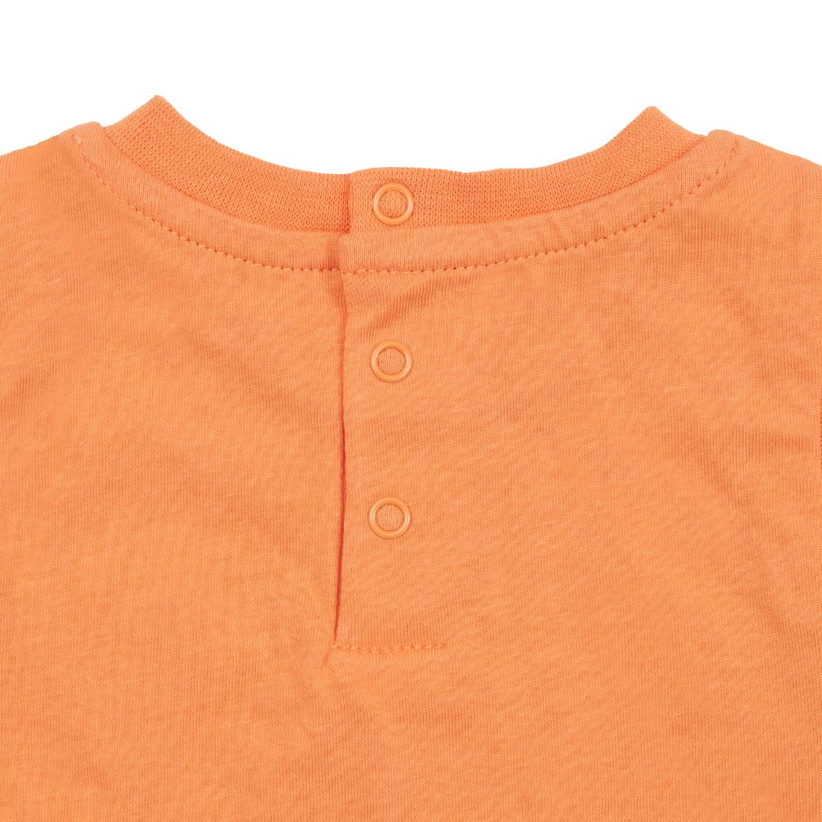 Set 2 pezzi jersey canotta e shorts bimbo arancio/blu - Mawi