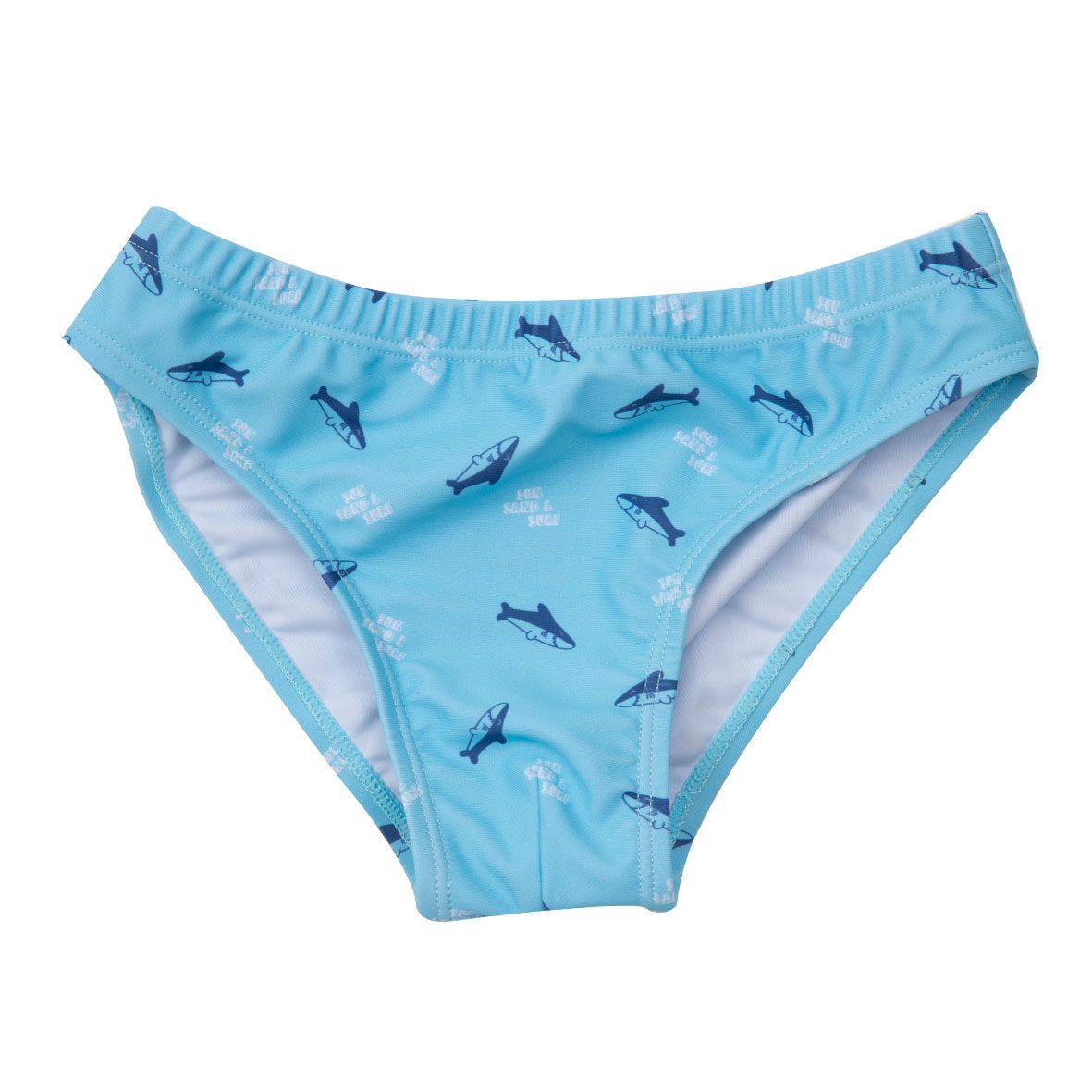 Costume slip bimbo azzurro stampato - Mawi