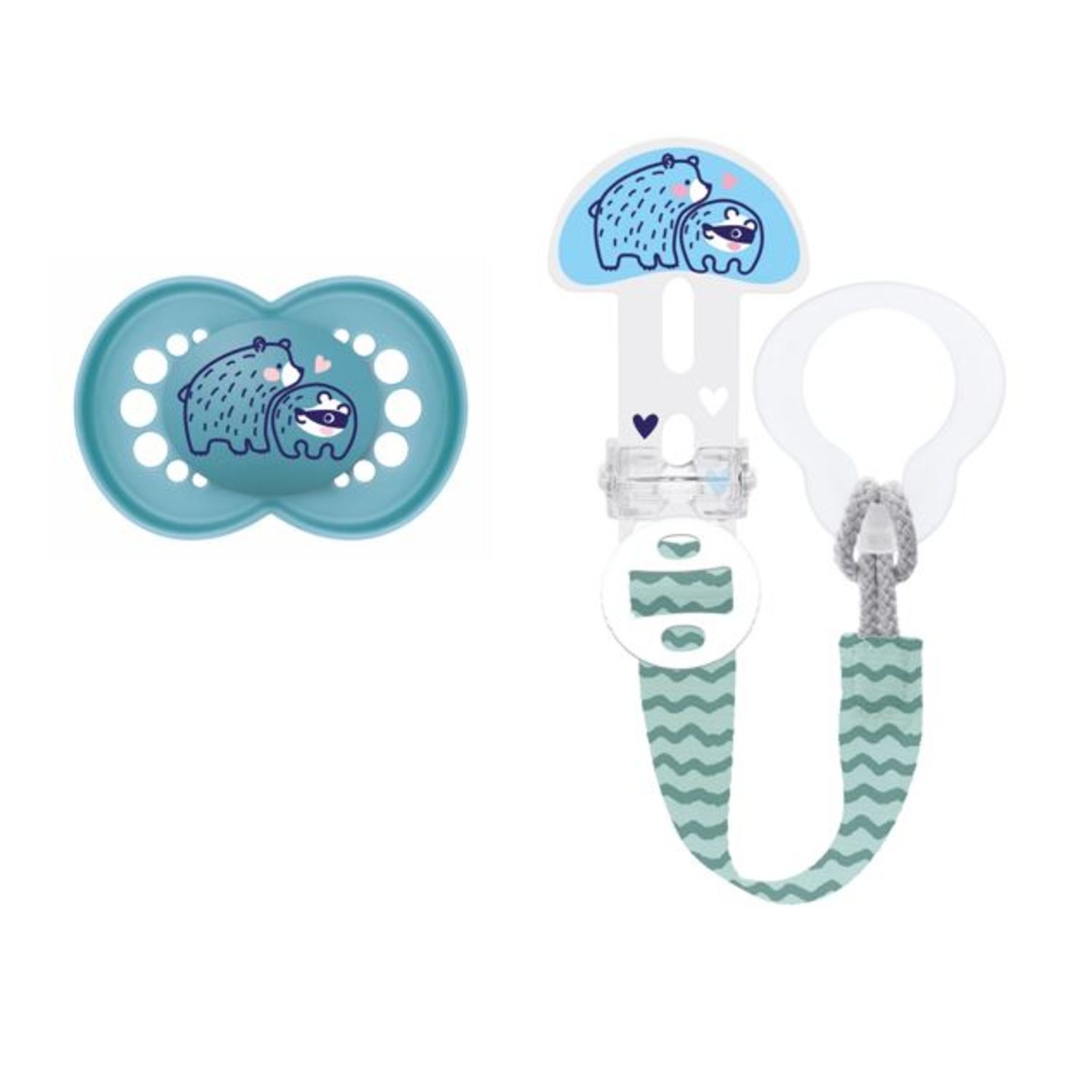 Combi pack succhietto original 6+ mesi + clip it! colori assortiti - mam - Mam