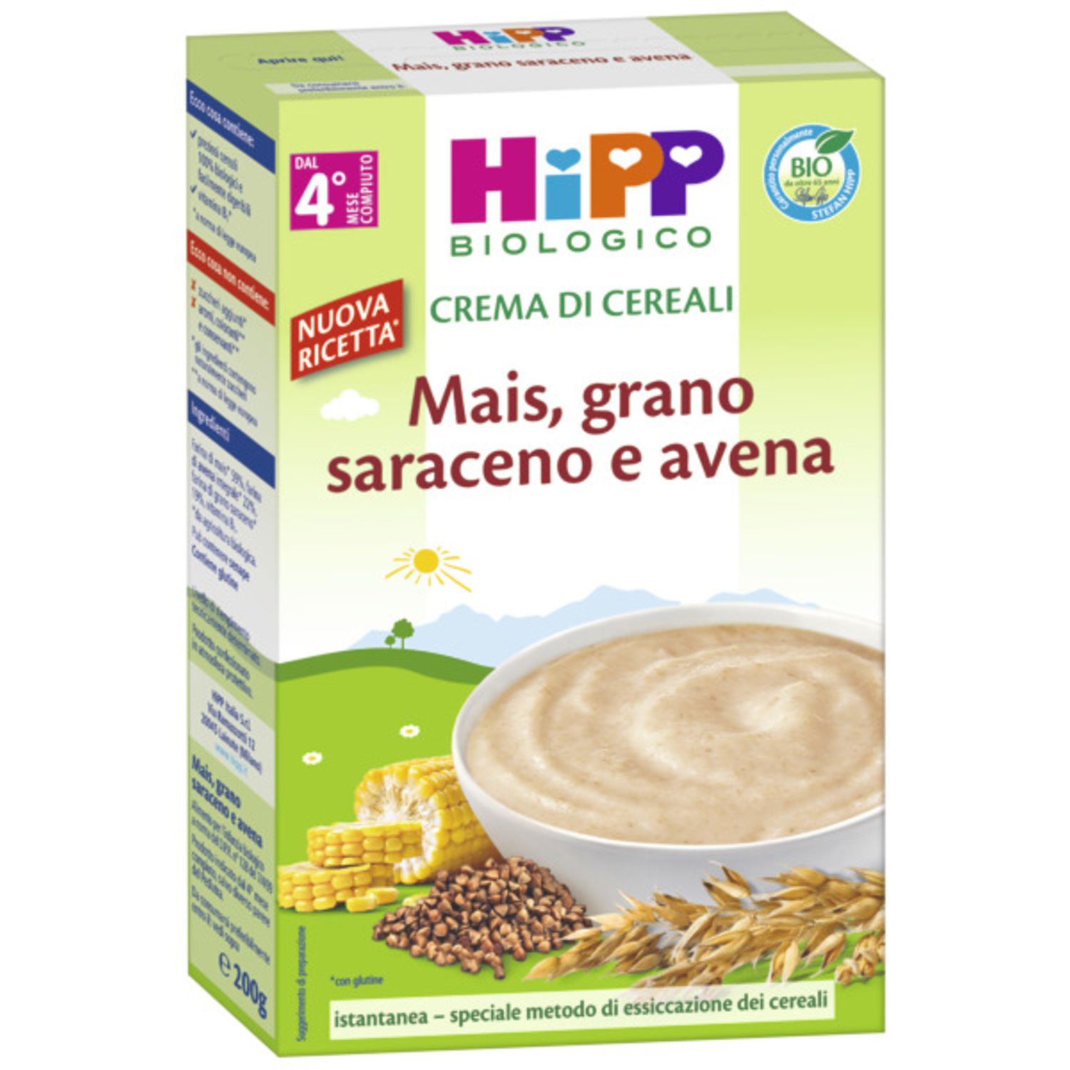 Crema cereali mais, gr.saraceno avena 200g -  hipp - Hipp