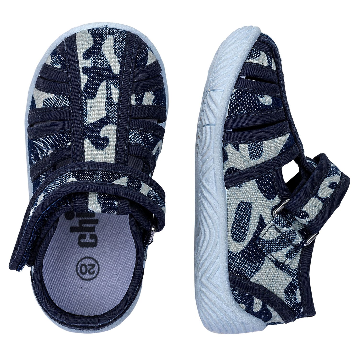 Pantofole per uso interno ed esterno casa, casa e asilo con strappo - Chicco