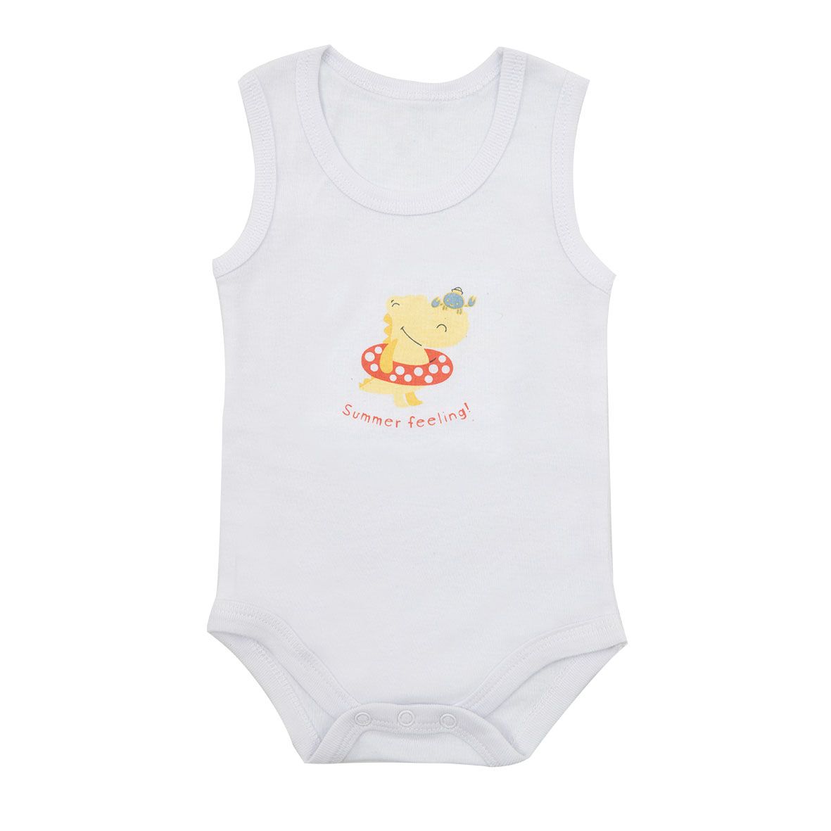 Body bianco bimbo stampa draghetto - Mawi