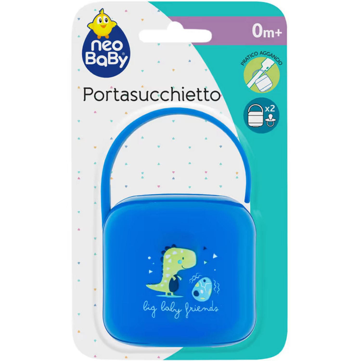 Portasucchietto dino blu - neo baby - Neo Baby