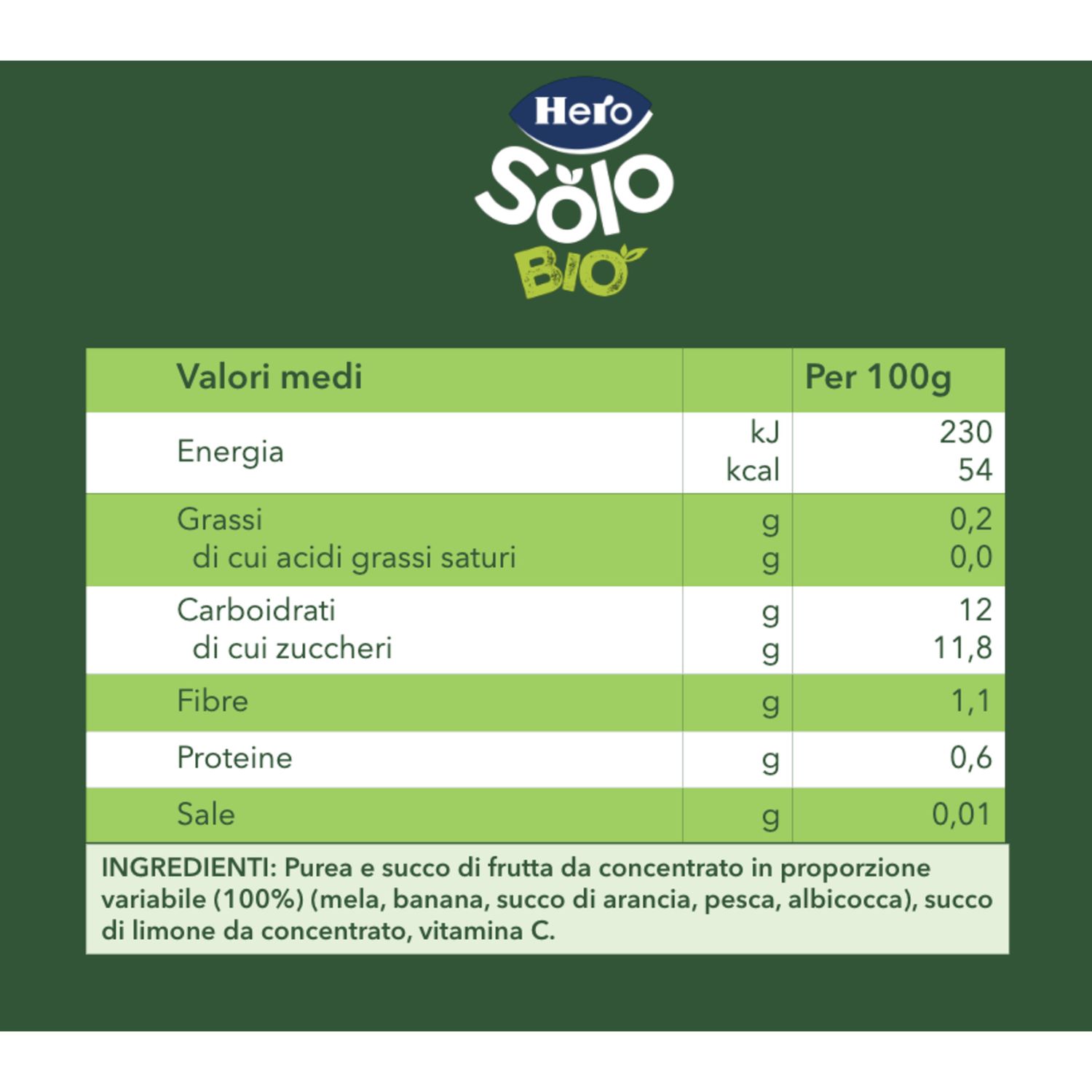 Pouch bluey mela banana pesca albicocca 100g - hero - Hero