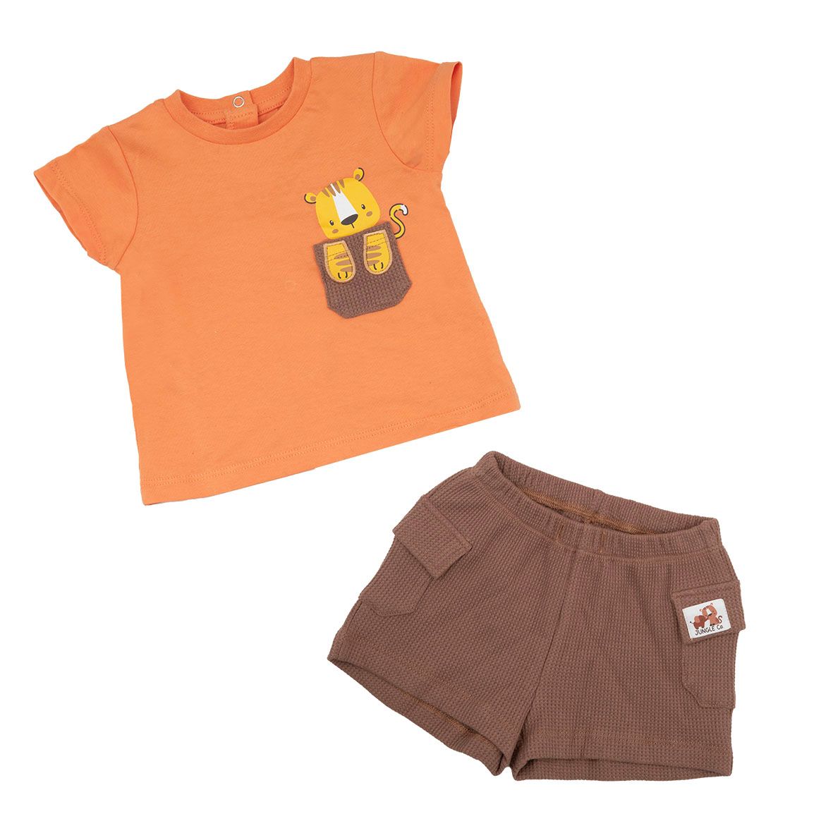 Completo corto neonato 2 pezzi tigrotto - Mawi