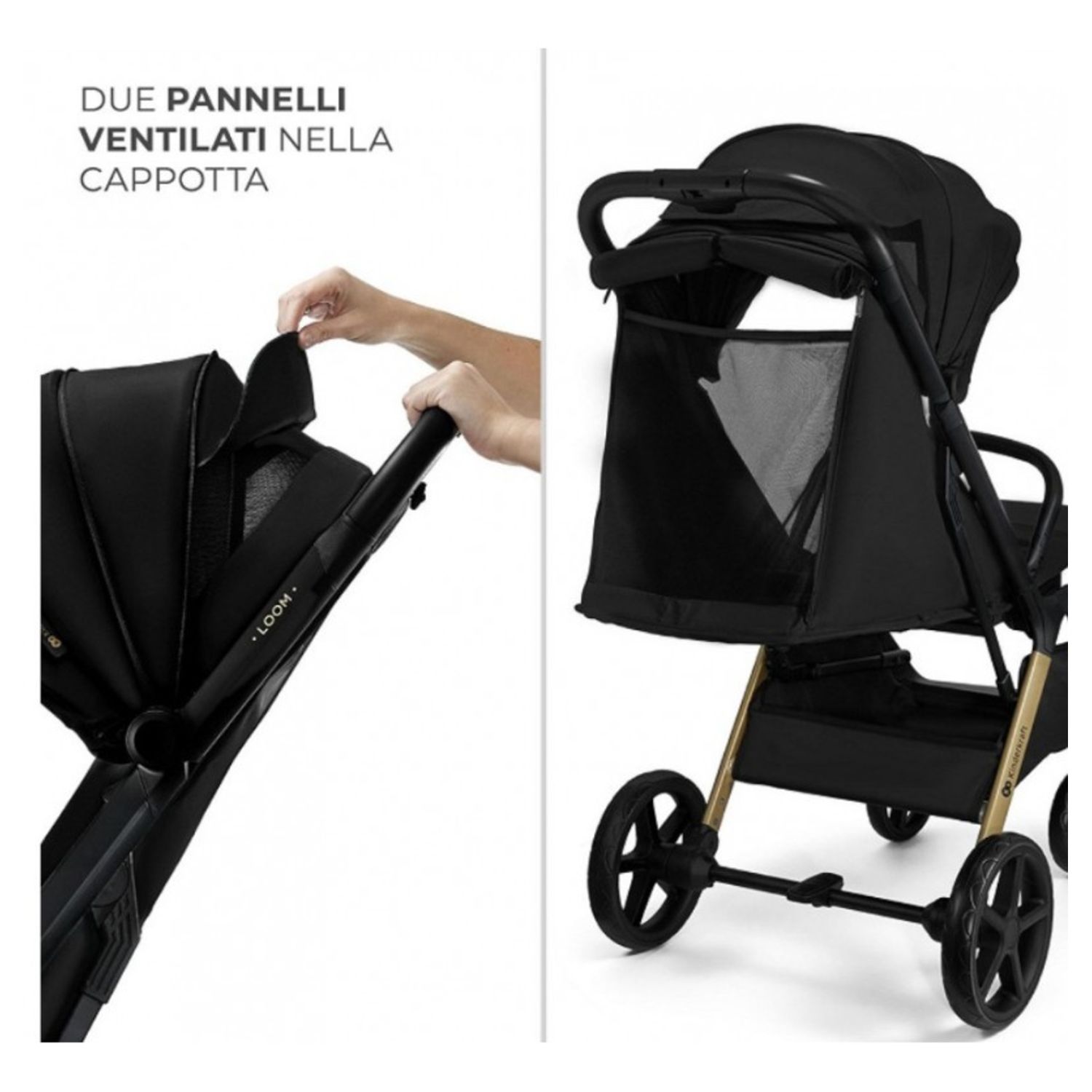 Passeggino loom ink nero - kinderkraft - KinderKraft