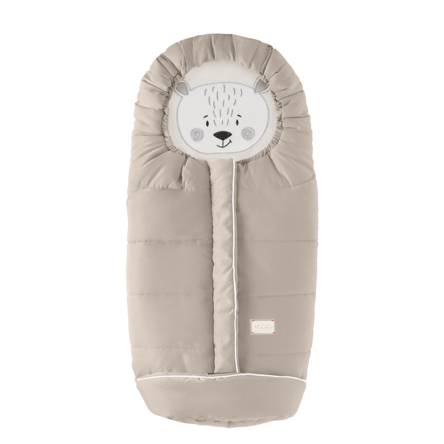 Sacco universale moovo per seggiolini  ovetto auto gruppo 0+ cuccioli sabbia - nuvita - Nuvita