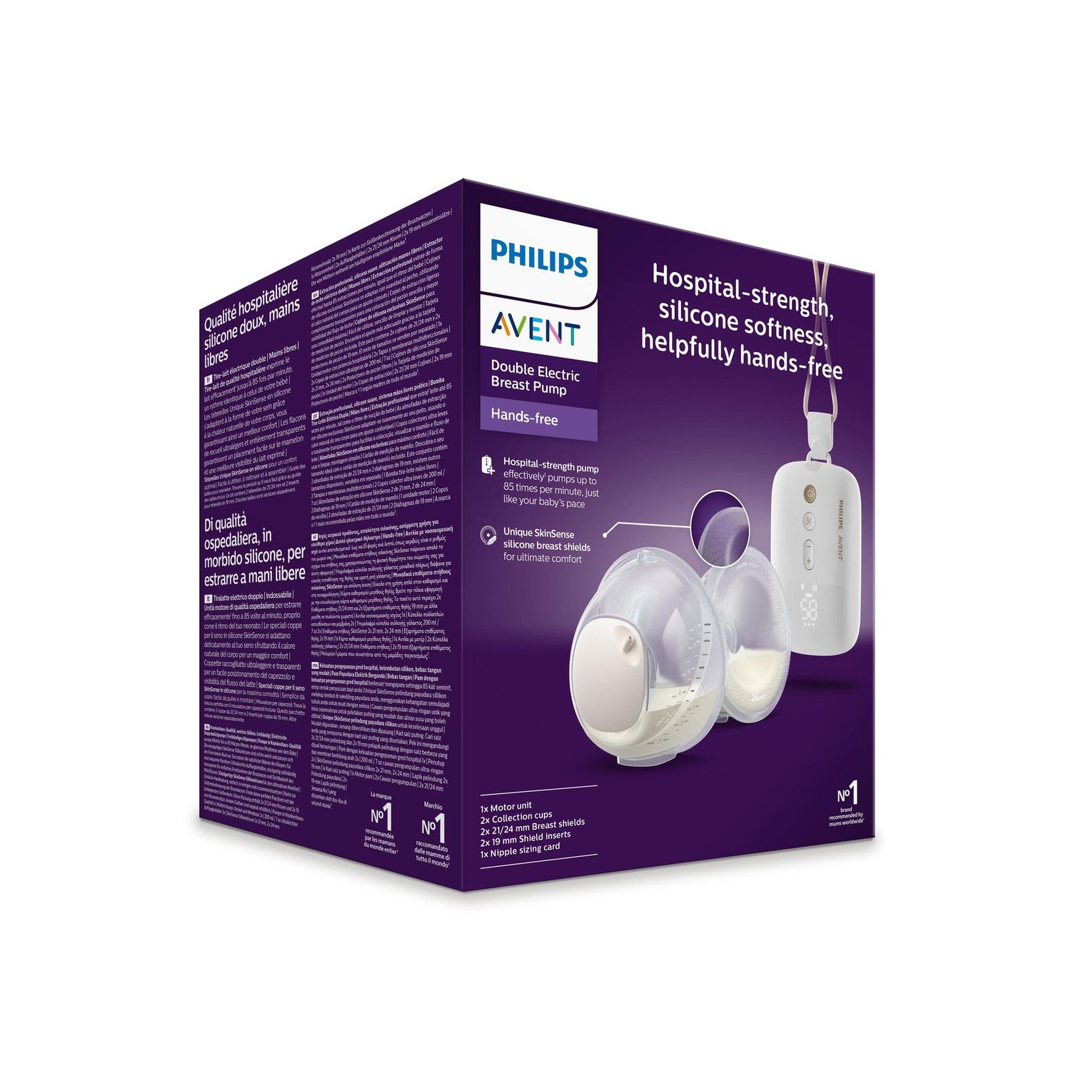 Tiralatte elettrico indossabile doppio hands-free  - philips avent - Avent
