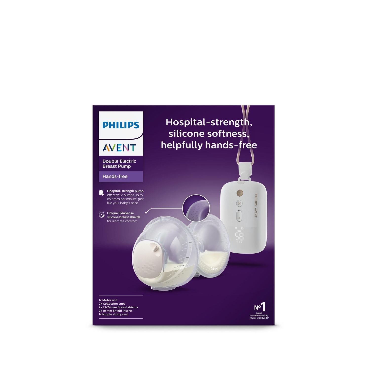 Tiralatte elettrico indossabile doppio hands-free  - philips avent - Avent