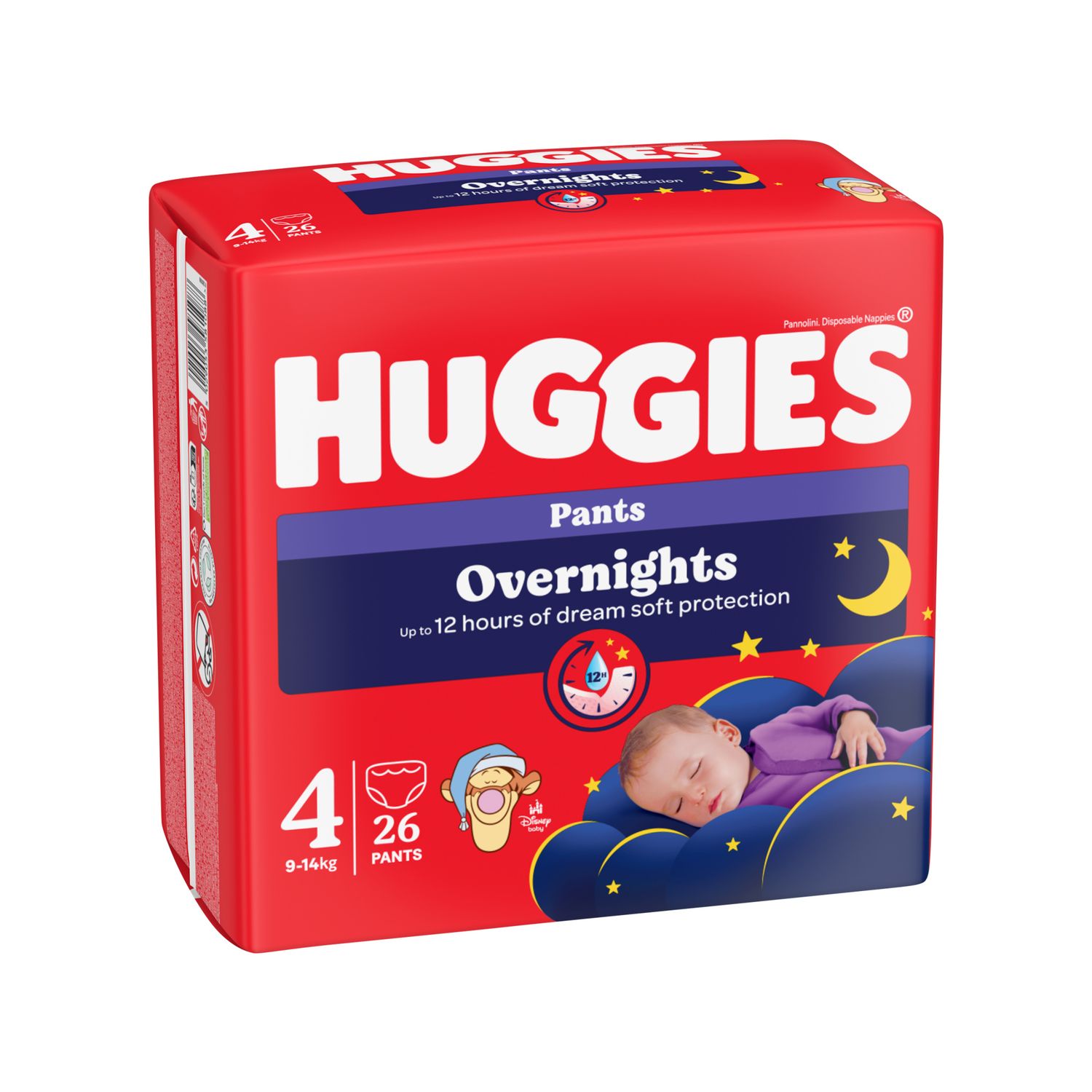 Pannolino overnight mutandina tg. 4 26pz - huggies - Huggies