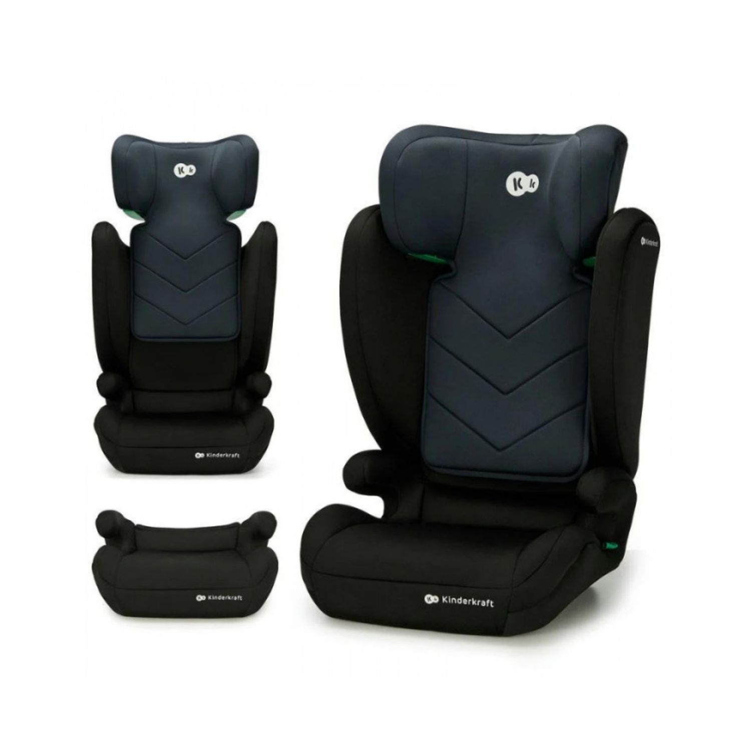 Seggiolino auto i-spark i-size 100-150cm black - kinderkraft - KinderKraft