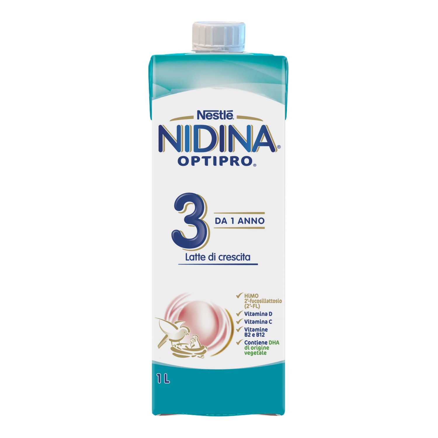 Latte crescita liquido nidina optipro 3 - formato scorta 6x1l -nestlè - NESTLE'