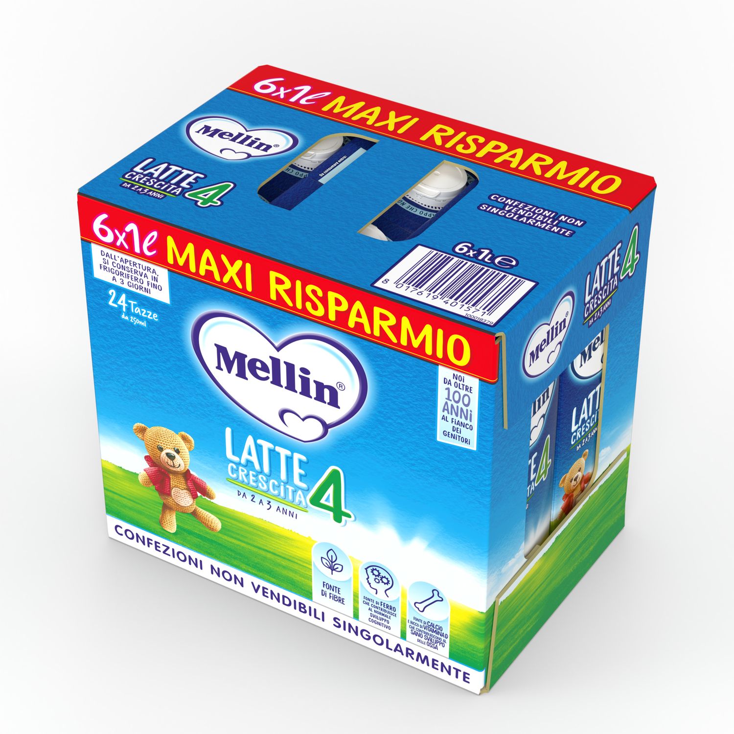 Latte gum 4 6x1000ml - mellin - Mellin