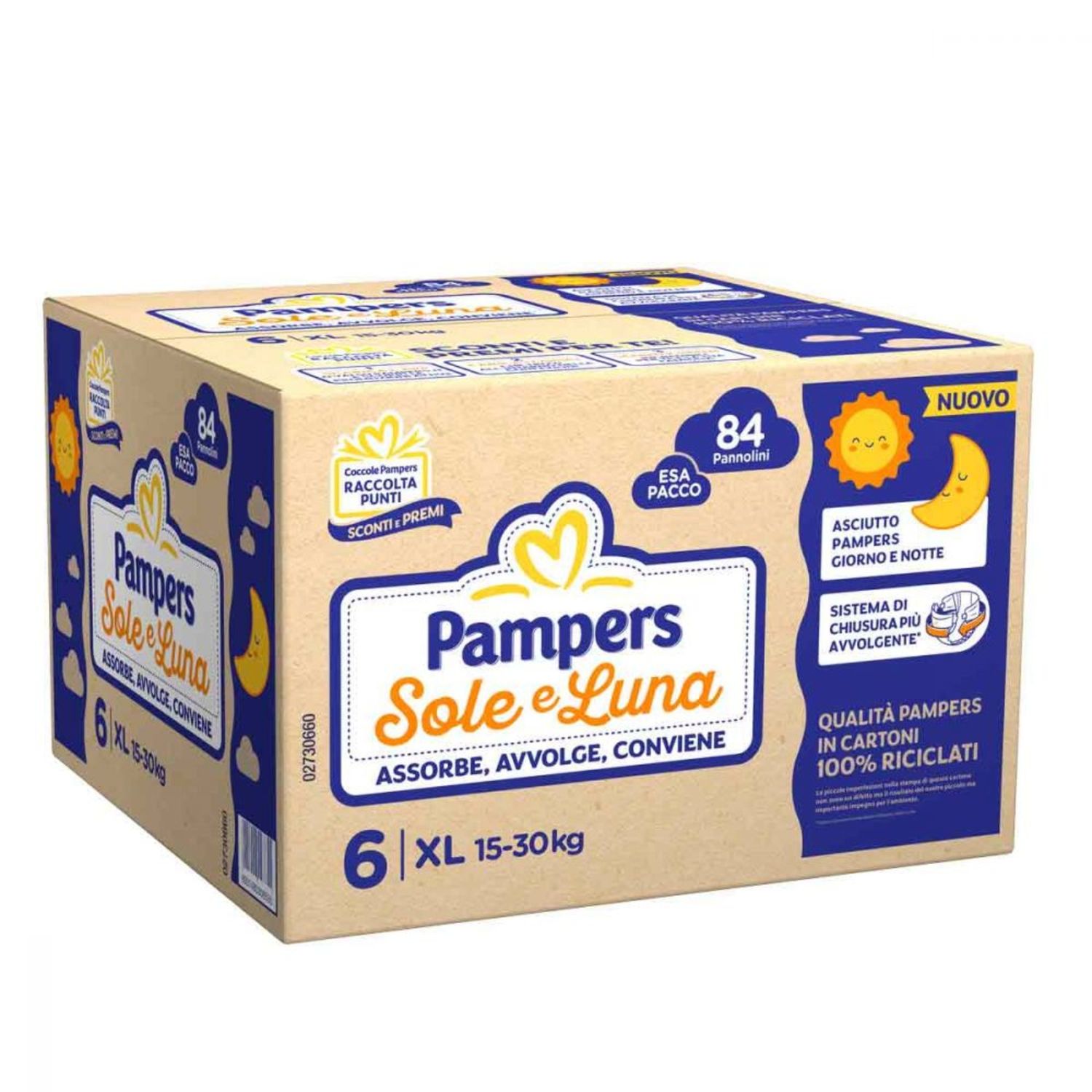 Pannolini soleluna esapack junior 6 xl (15–30 kg)  x84 - pampers - PAMPERS