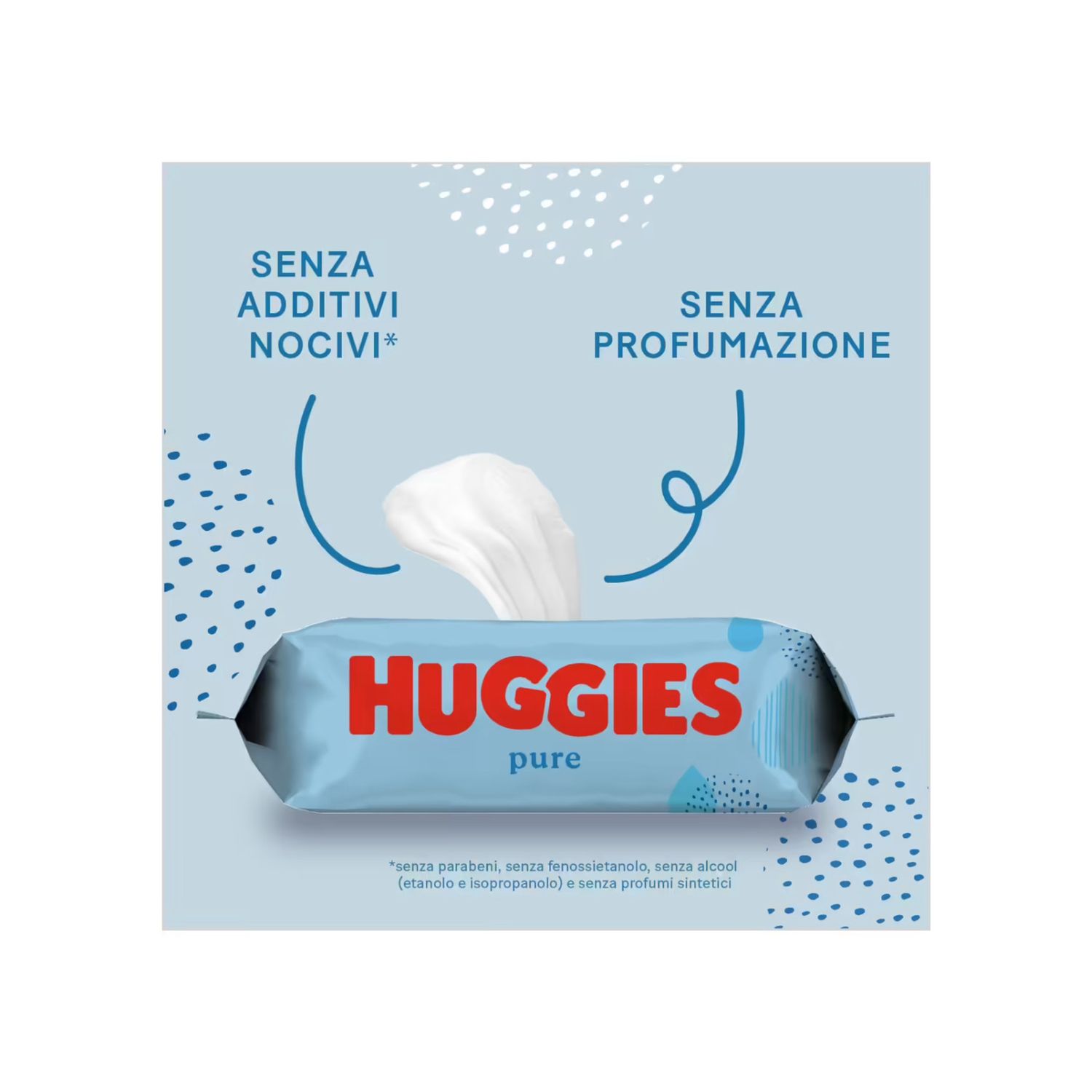 Salviette pure umidificate per bambini 3 pacchi da 56 pezzi - huggies - Huggies