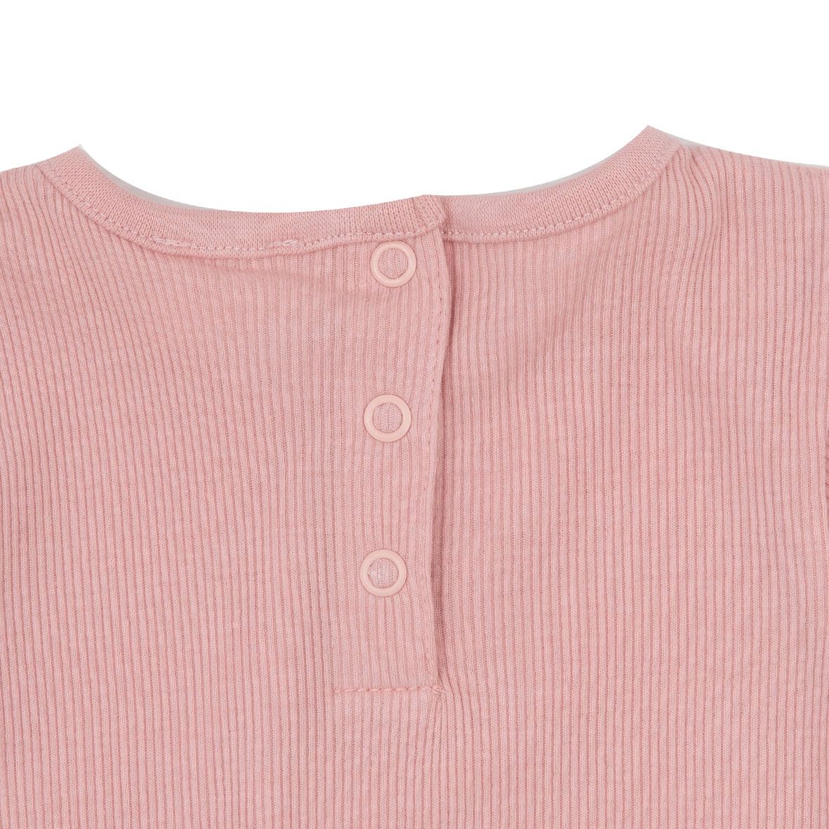 T-shirt manica lunga da bambina rosa costina - Mawi