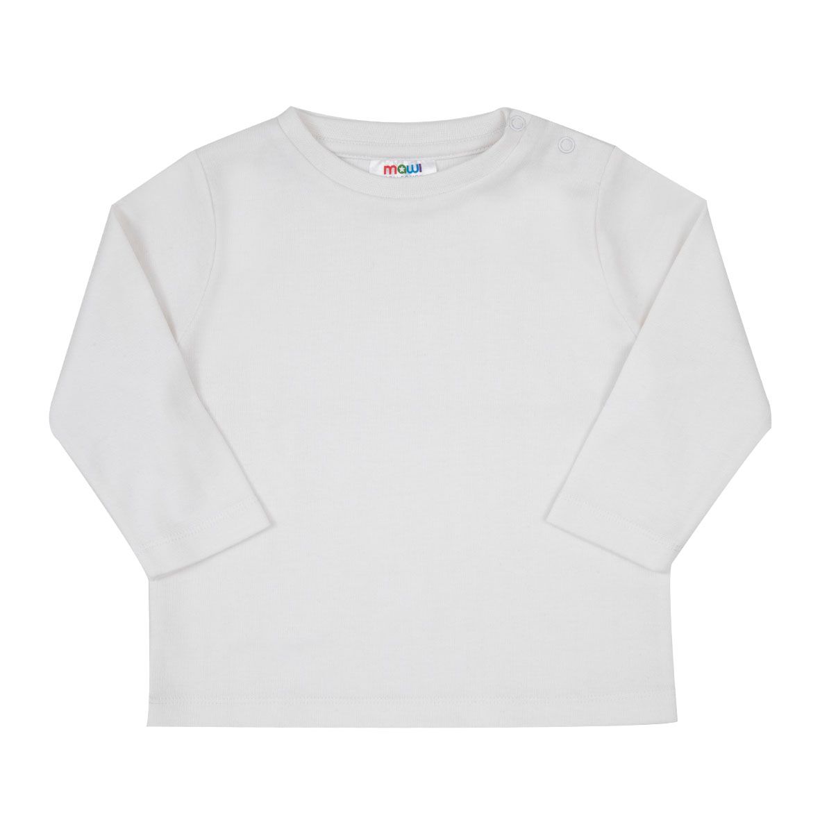T-shirt basic manica lunga bimbo bianca - Mawi