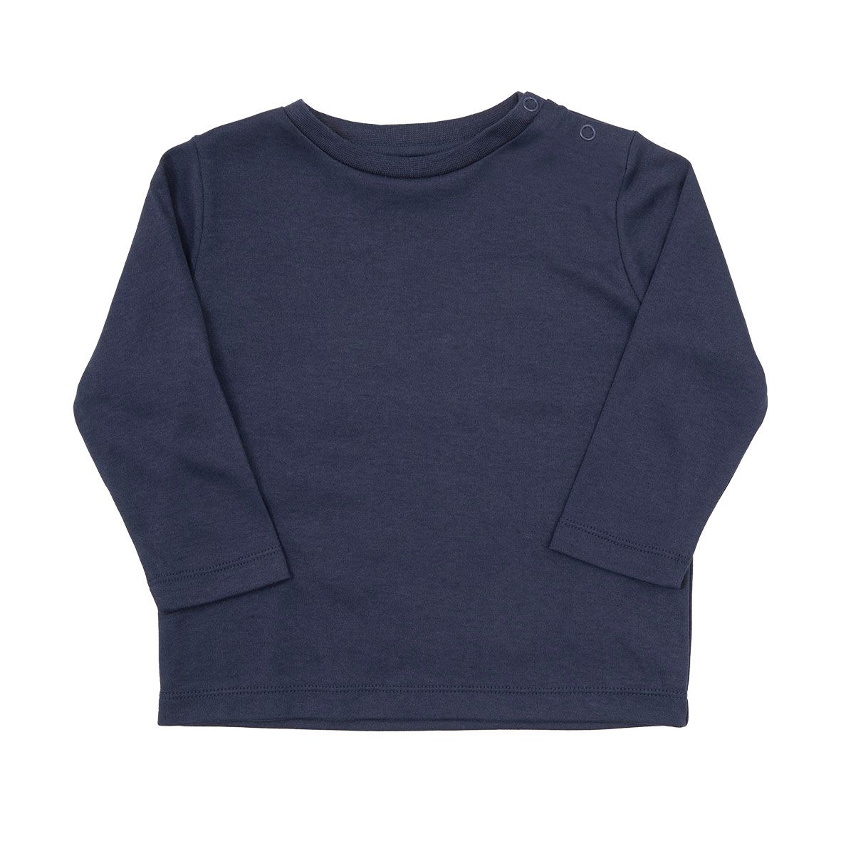 T-shirt basic manica lunga bimbo blu scuro - Mawi