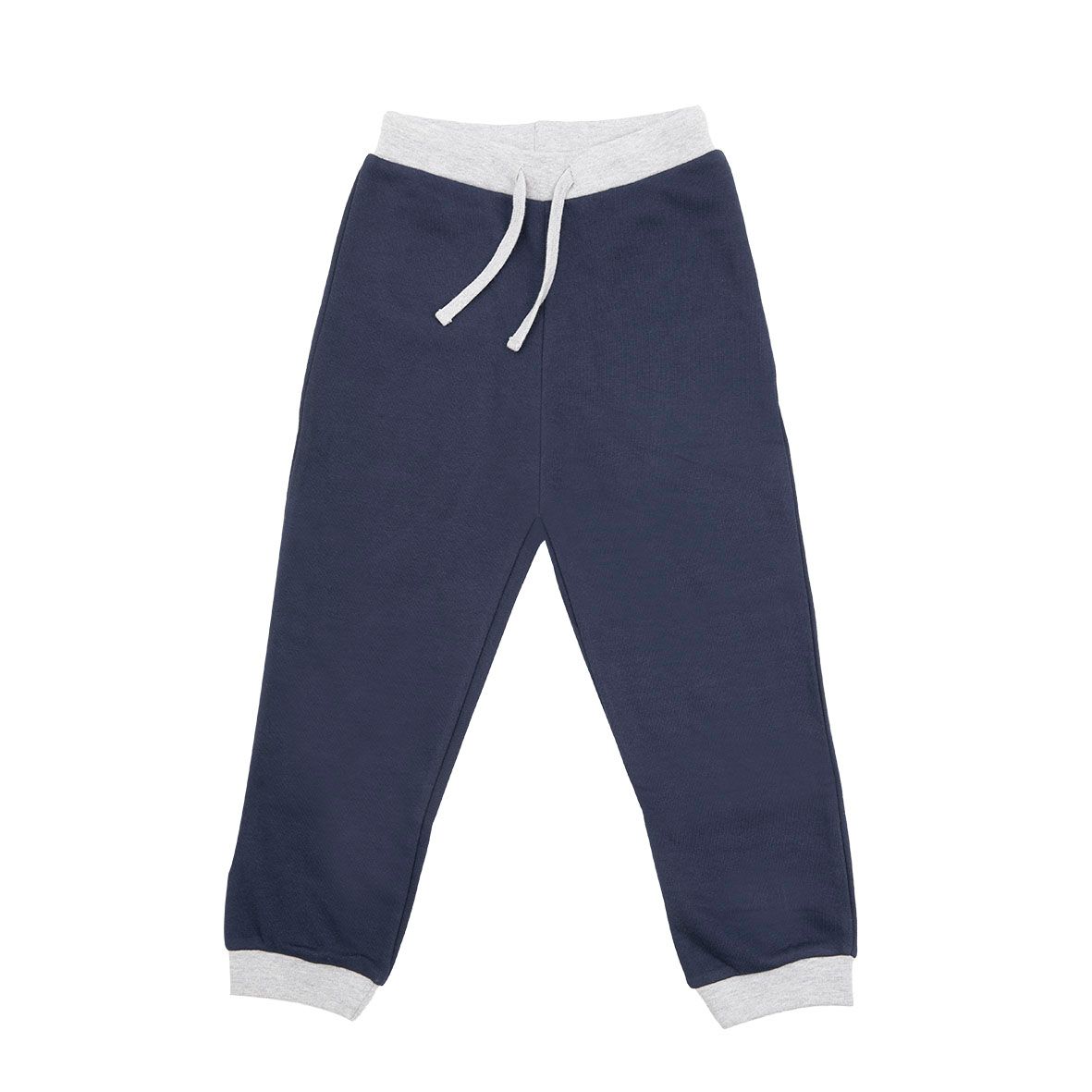 Pantalone extra sizes felpato french terry bimbo blu - Mawi