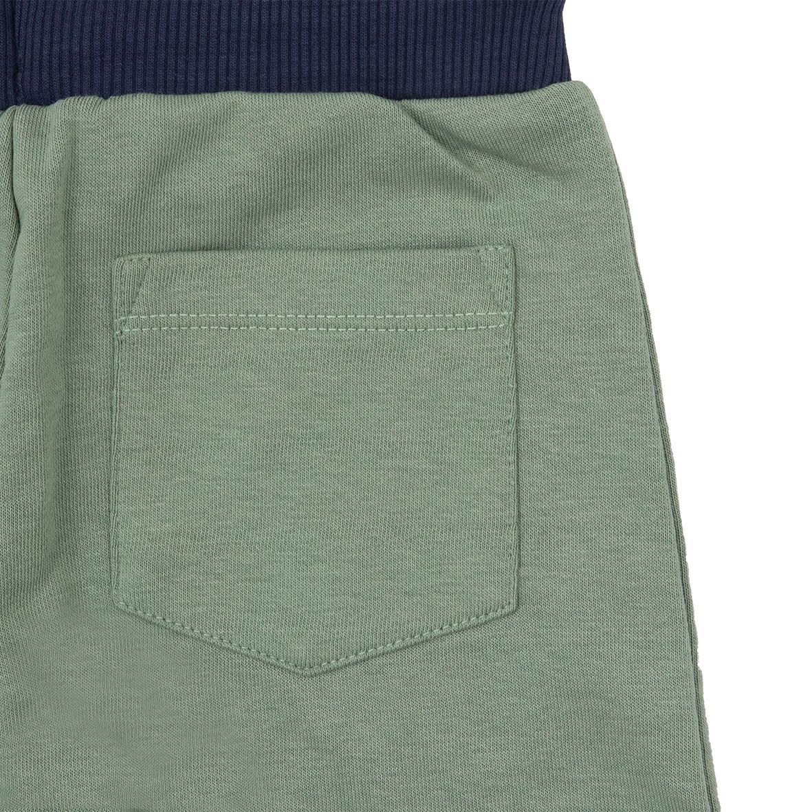 Set 2 pezzi felpa + pantalone bimbo blu/verde - Mawi