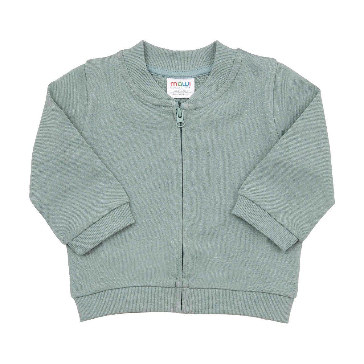 Felpa bimbo verde con zip - Mawi