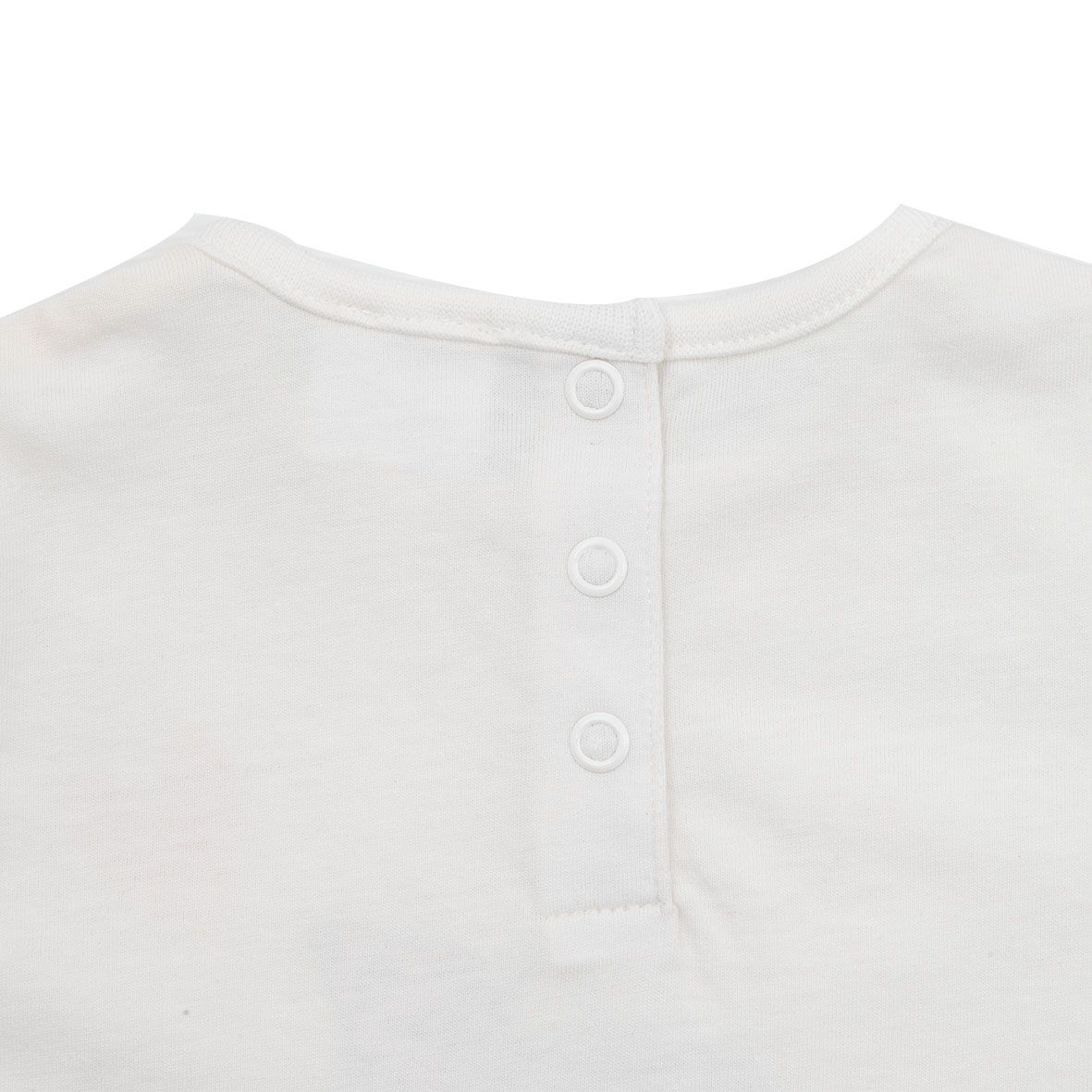 Maglia jersey manica lunga bimba bianca stampa tenero micio - Mawi