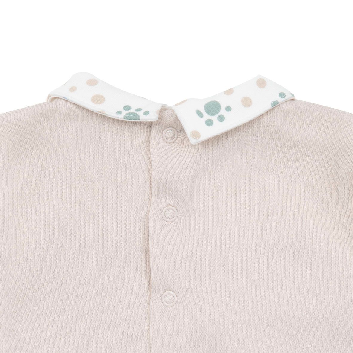 Tutina interlock bimbo finta salopette beige - Mawi