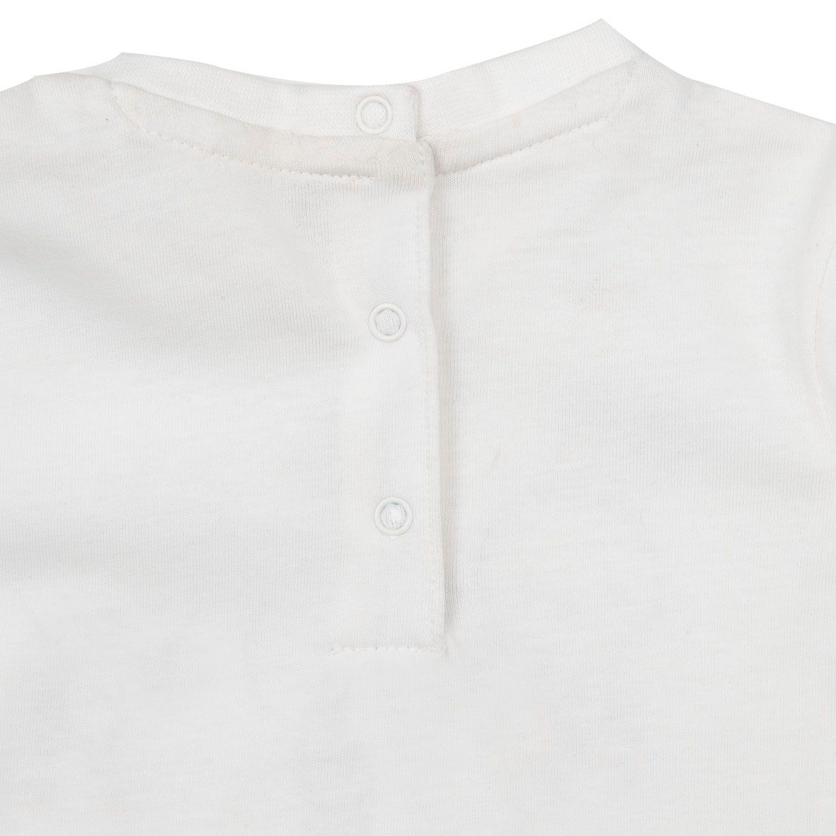 T-shirt jersey manica lunga bimba panna con stampa - Mawi