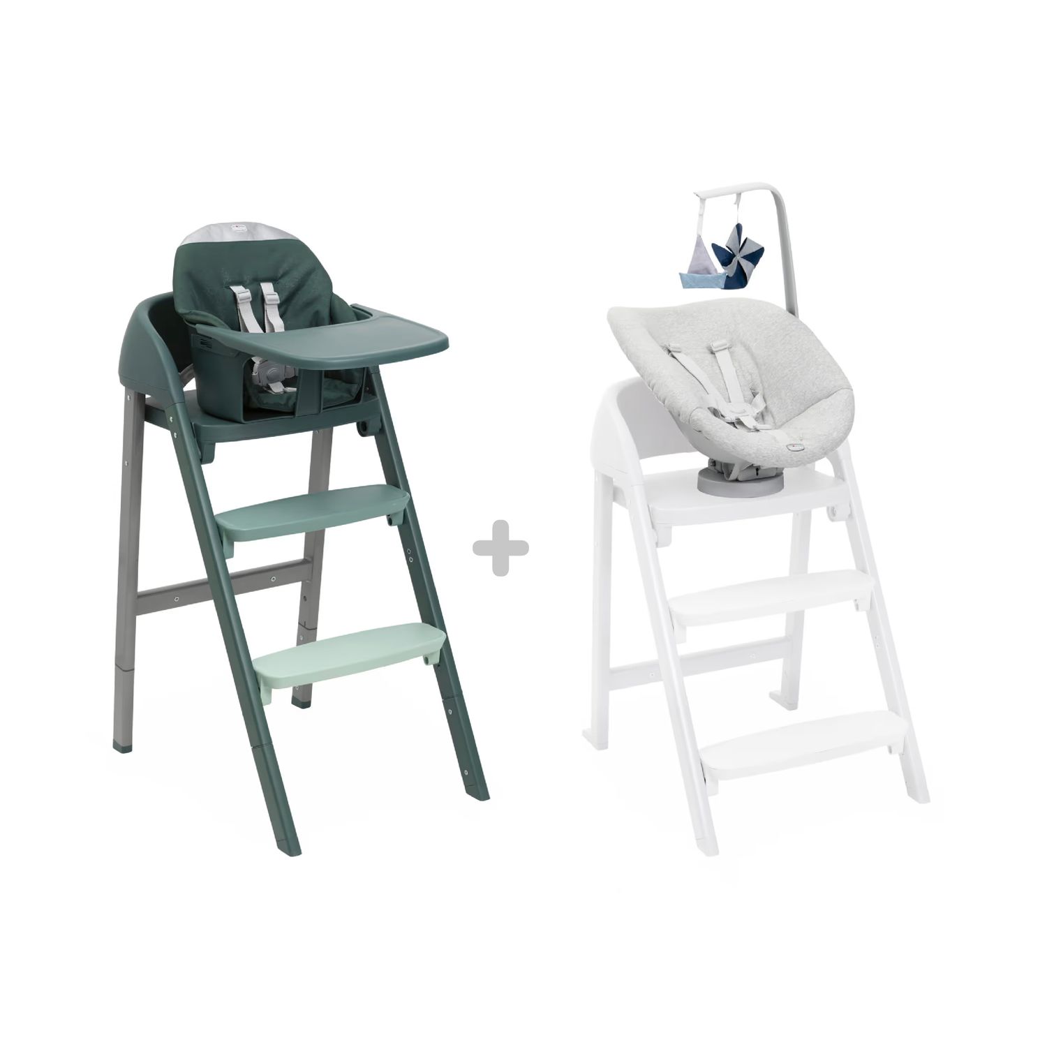 Crescendo up imperial green re_lux + crescendo recliner grey - 