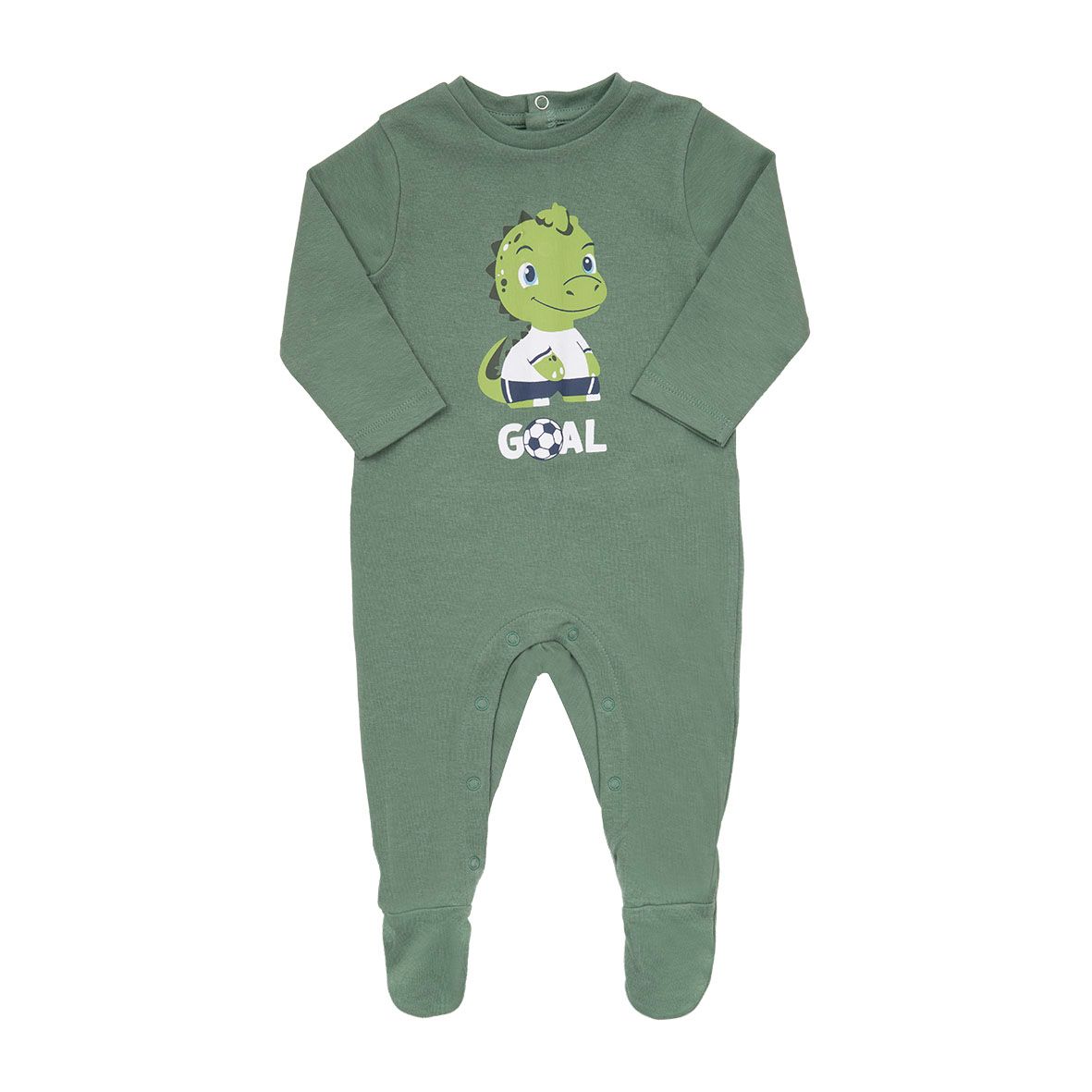 Tutina interlock bimbo verde stampata - Mawi