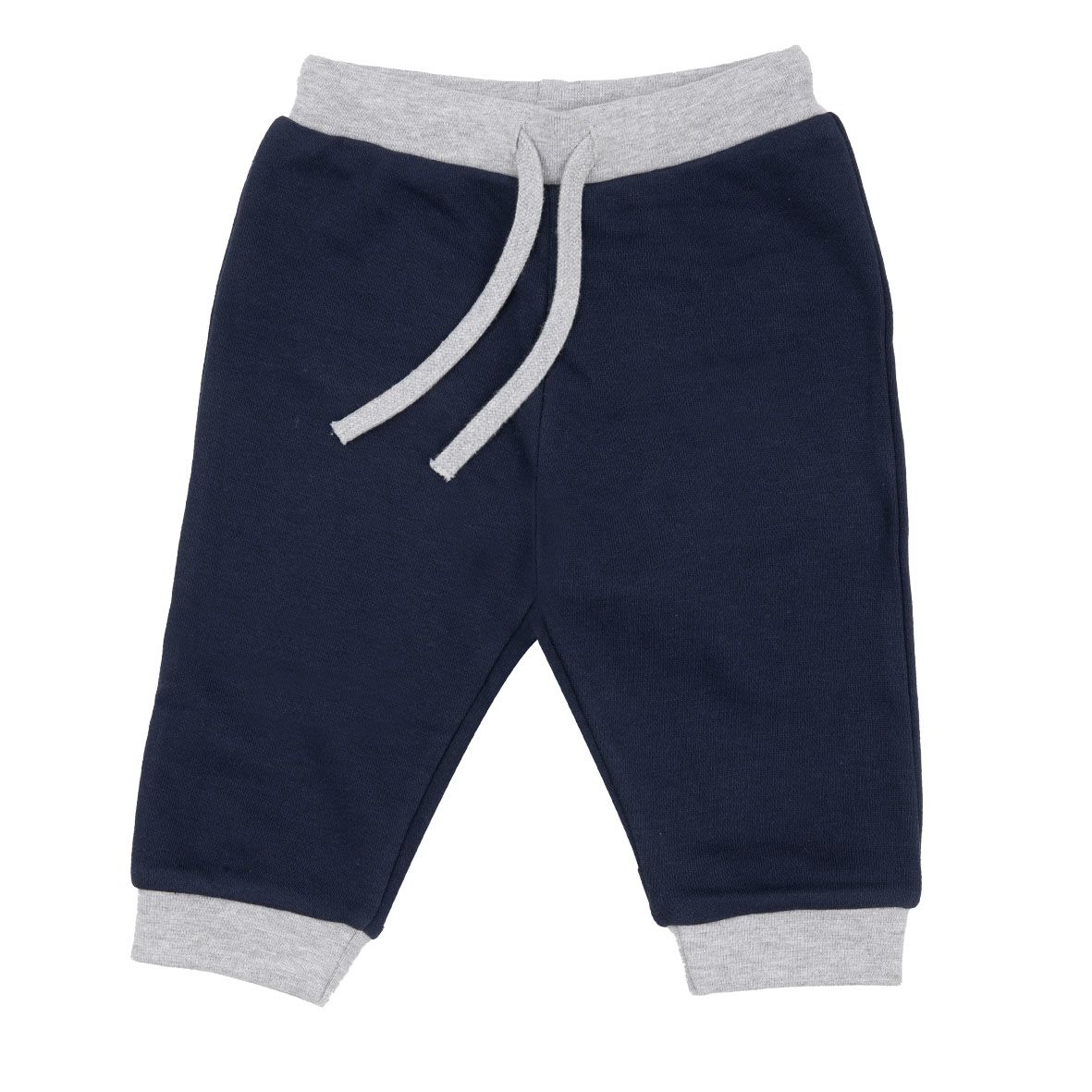 Pantalone french terry bimbo blu/grigio - Mawi